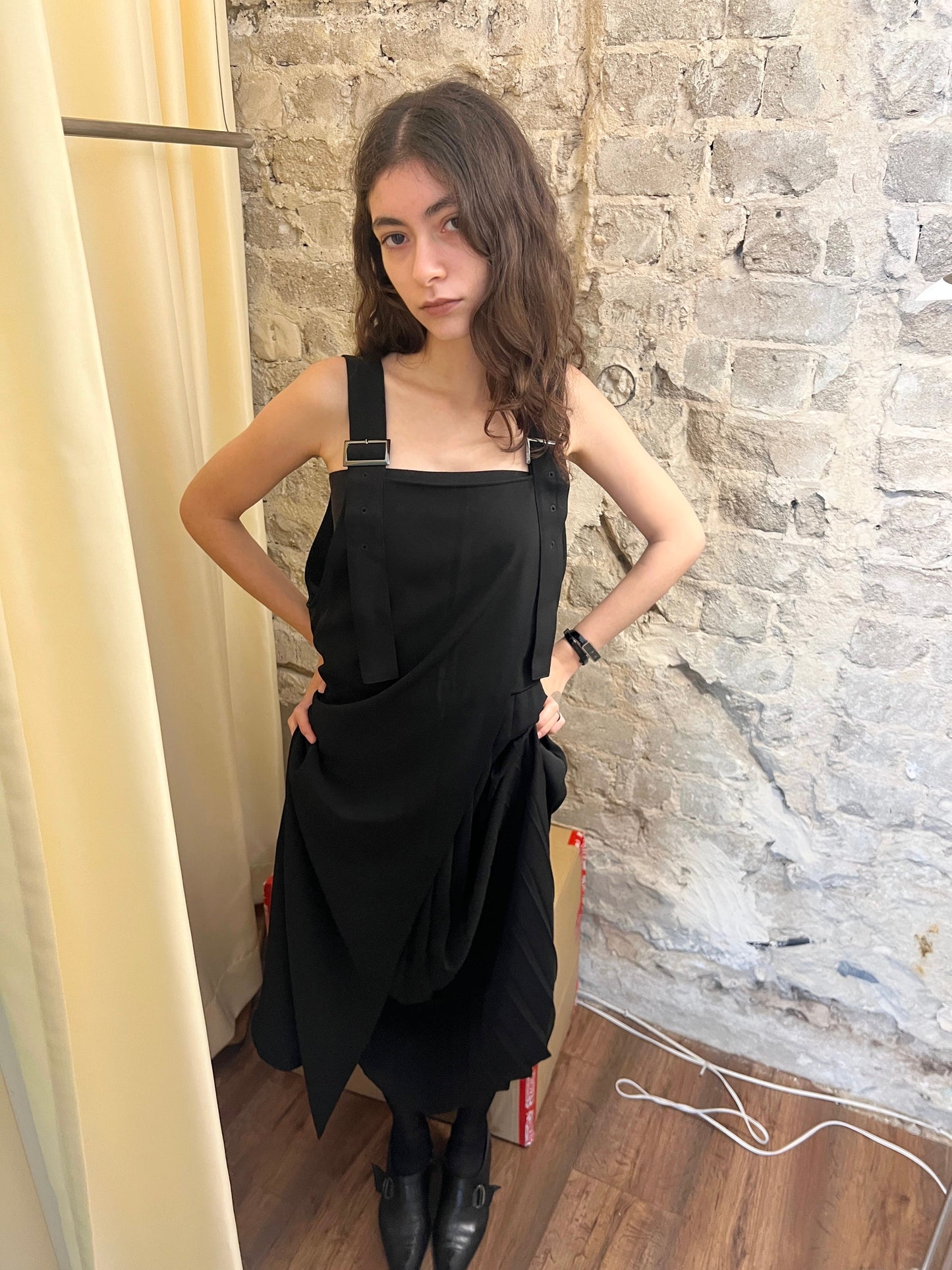 Ray Beams Buckle Strap Dress