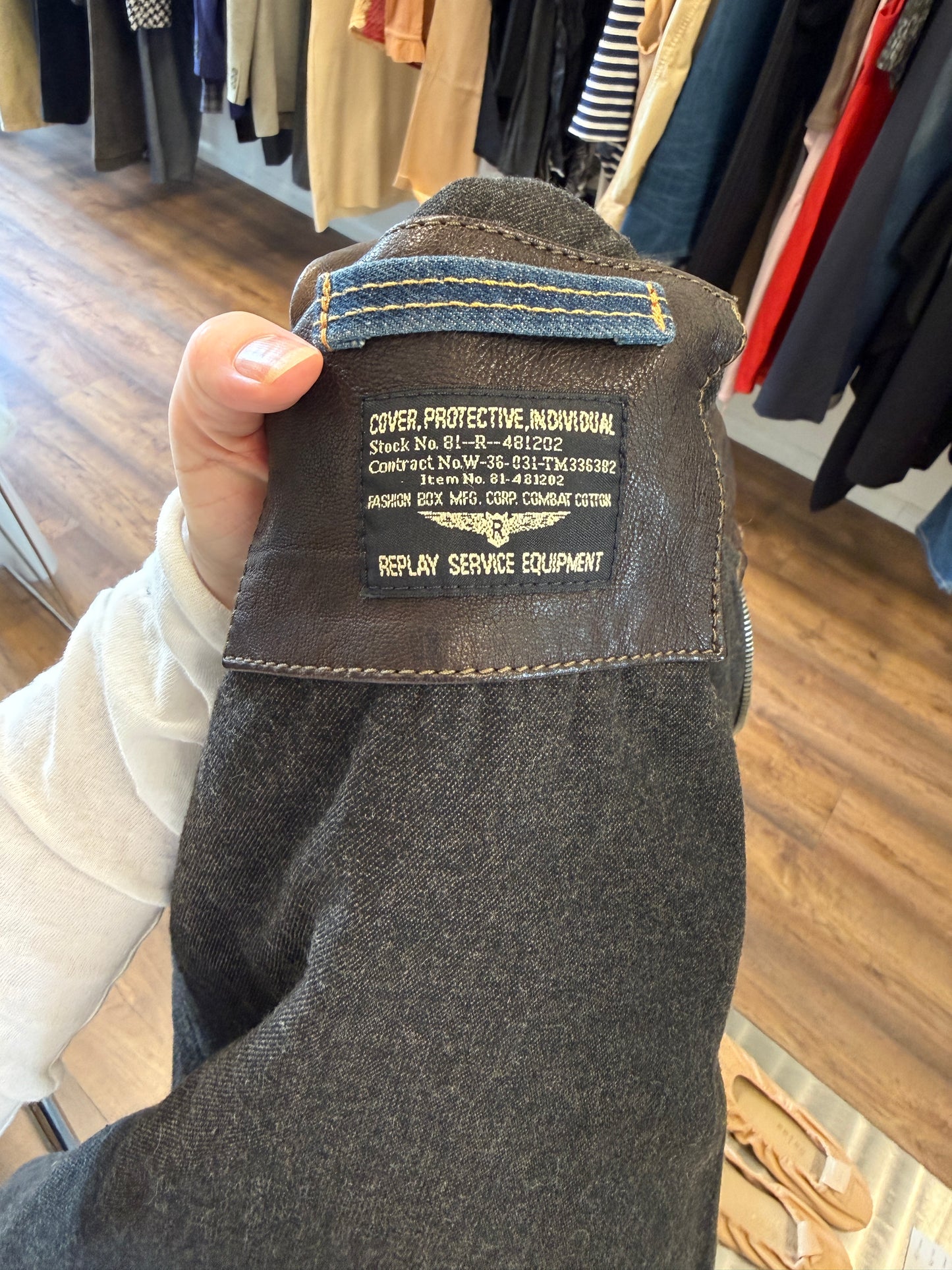 Replay Vintage Heavy Leather Jacket