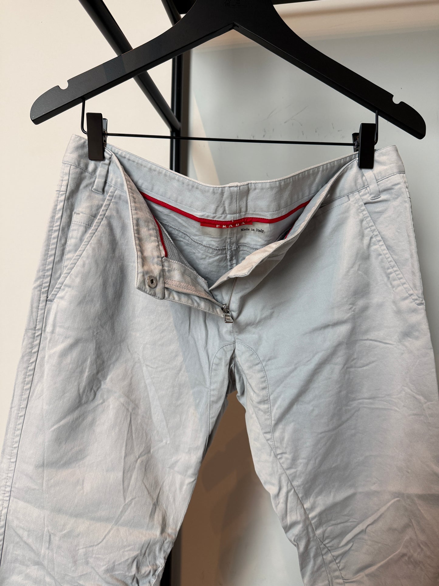 Vintage 1990s–2000s Prada Sport Low-Rise Cropped Pants