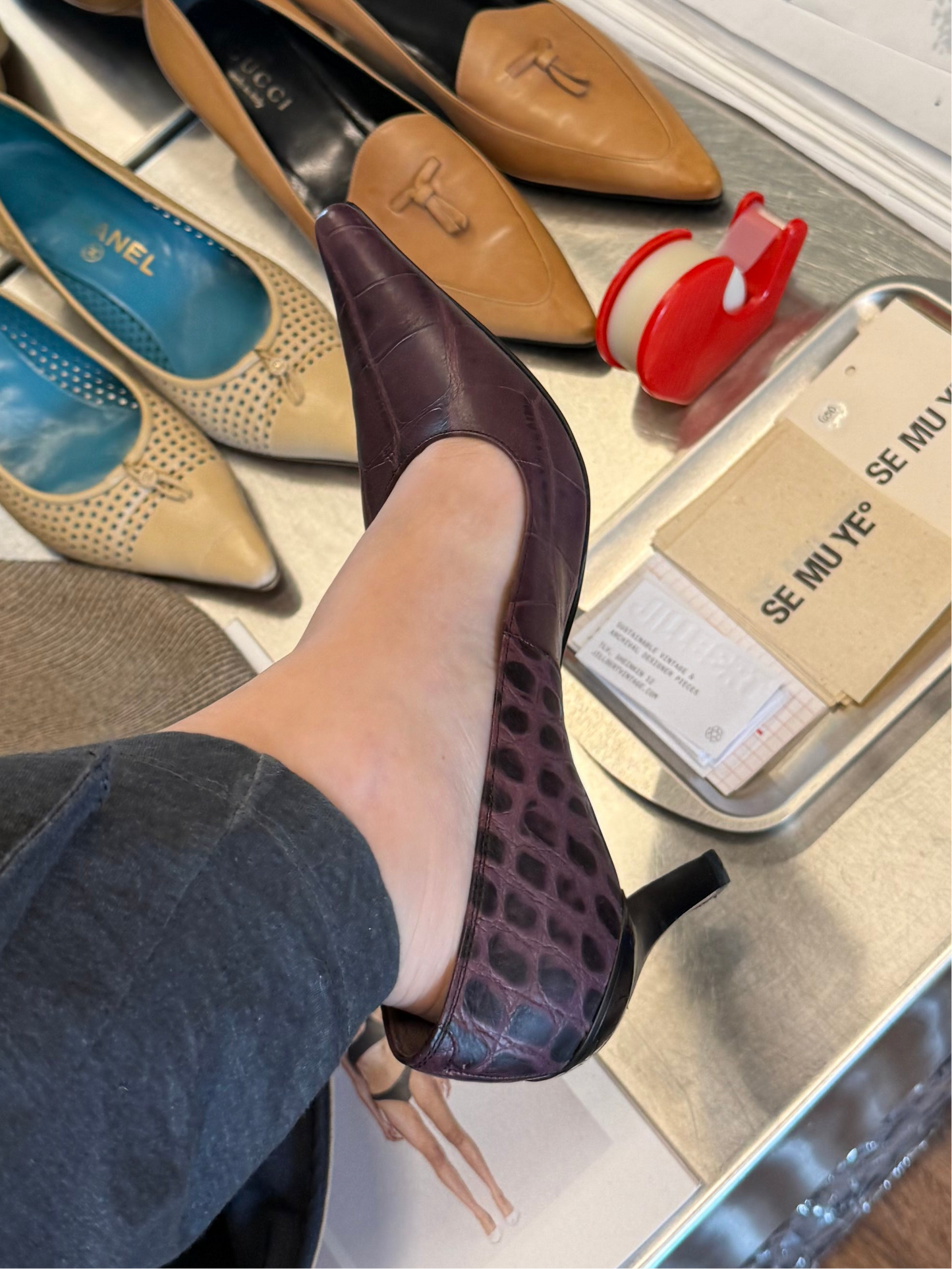 Sonia Rykiel Paris croc pumps