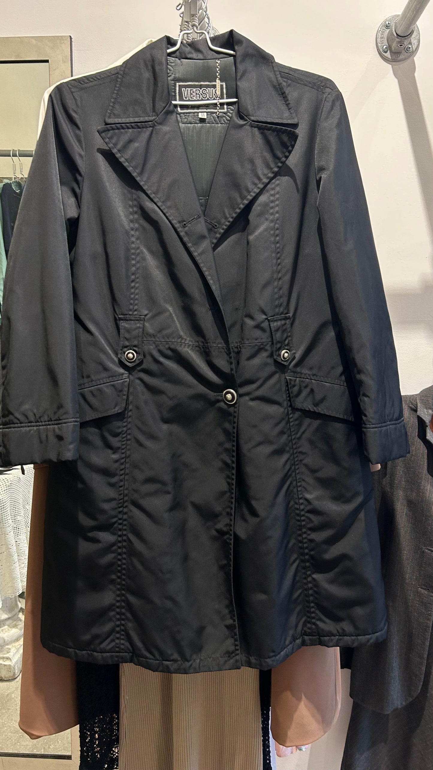 90’s VERSUS nylon trench coat