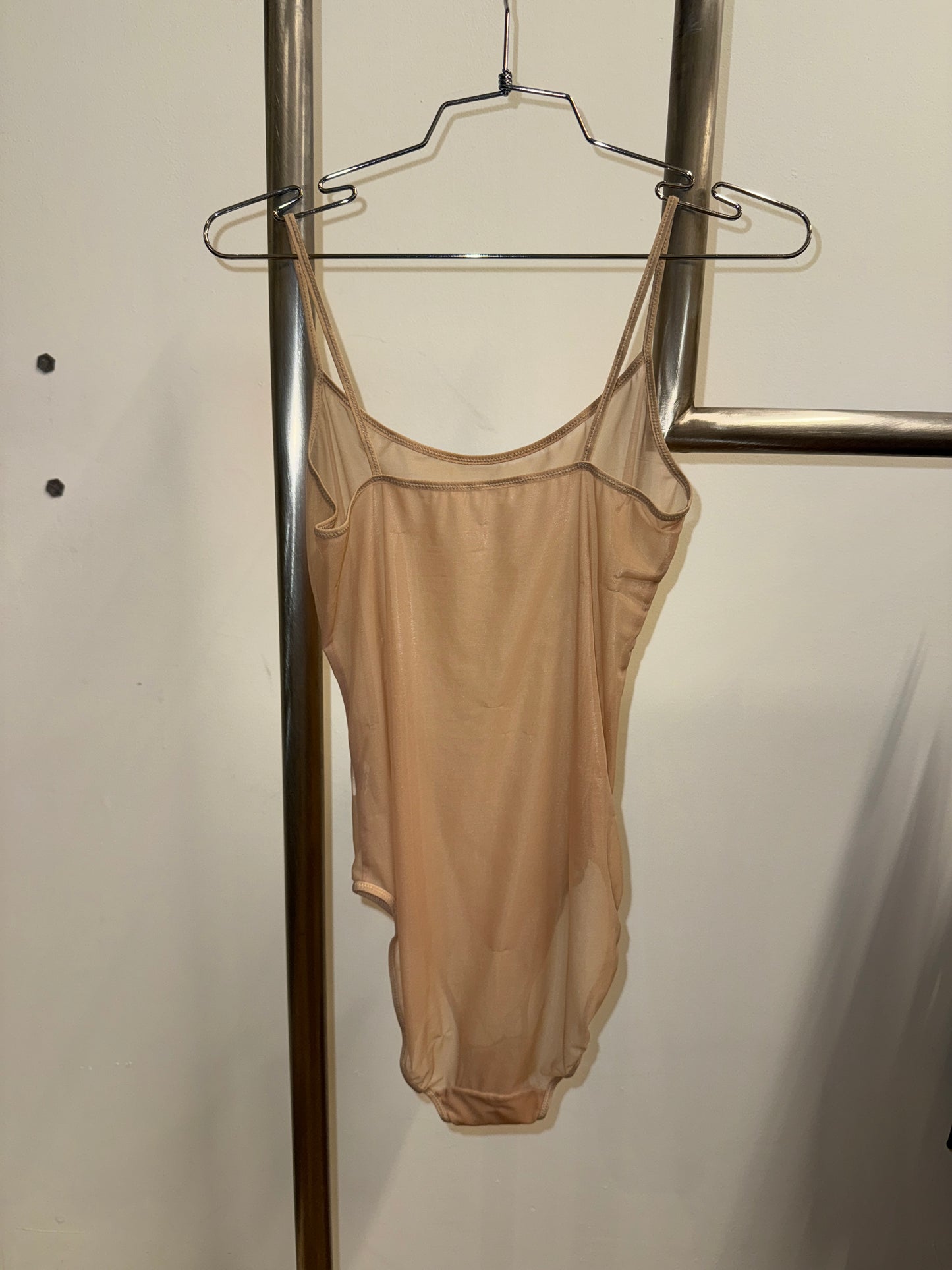 Calvin Klein Sheer Nude Mesh Bodysuit 1998׳s