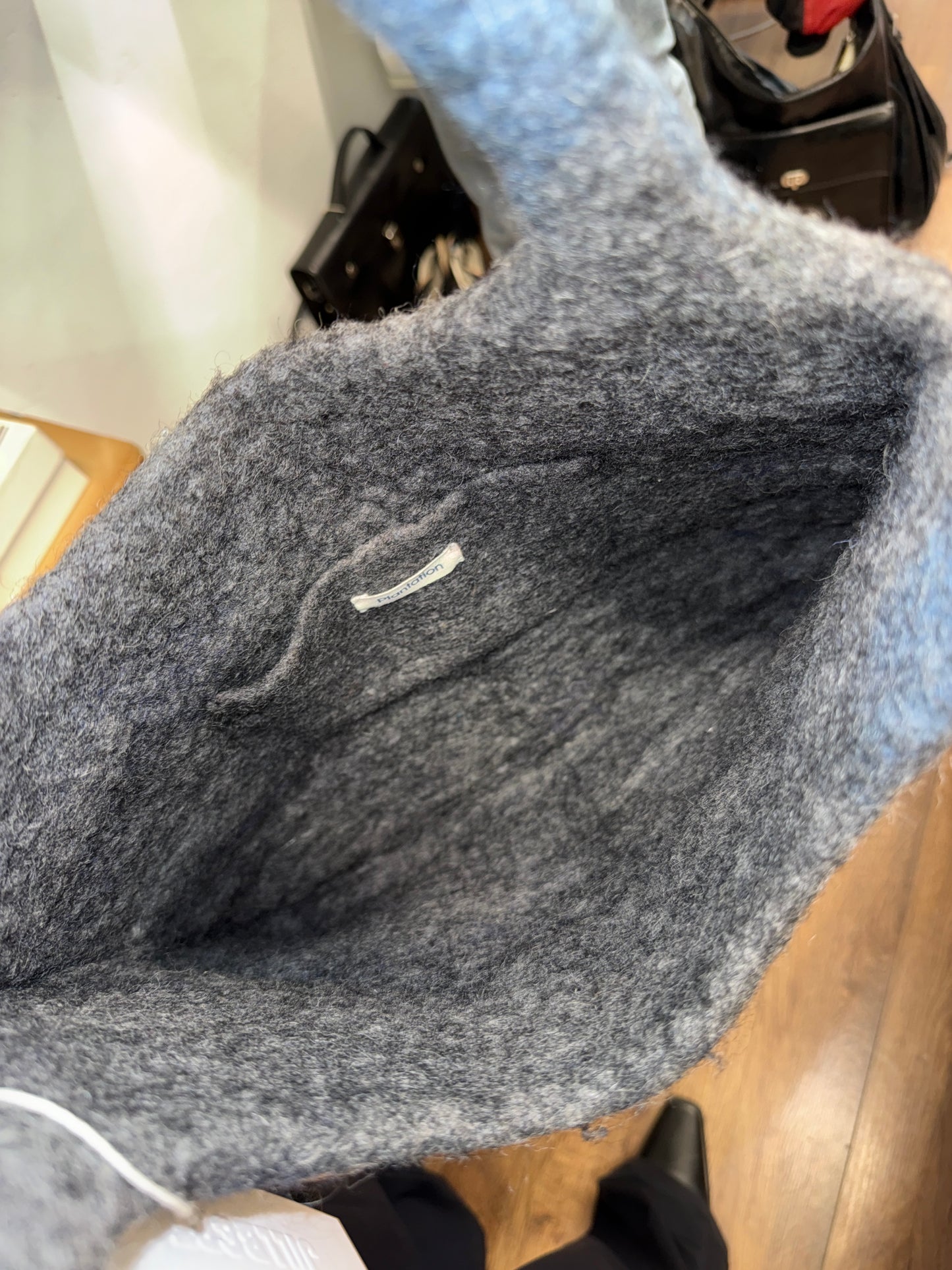 Plantation Wool Floral Tote Bag