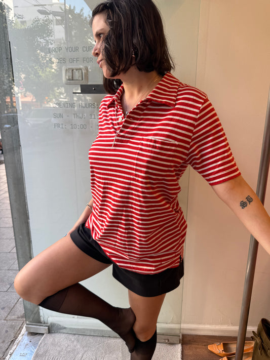 Number (N)ine Striped Polo Shirt