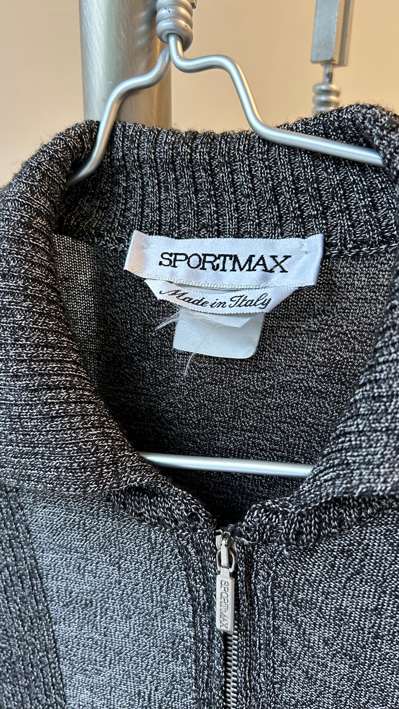 SPORTMAX knit zipup sweater