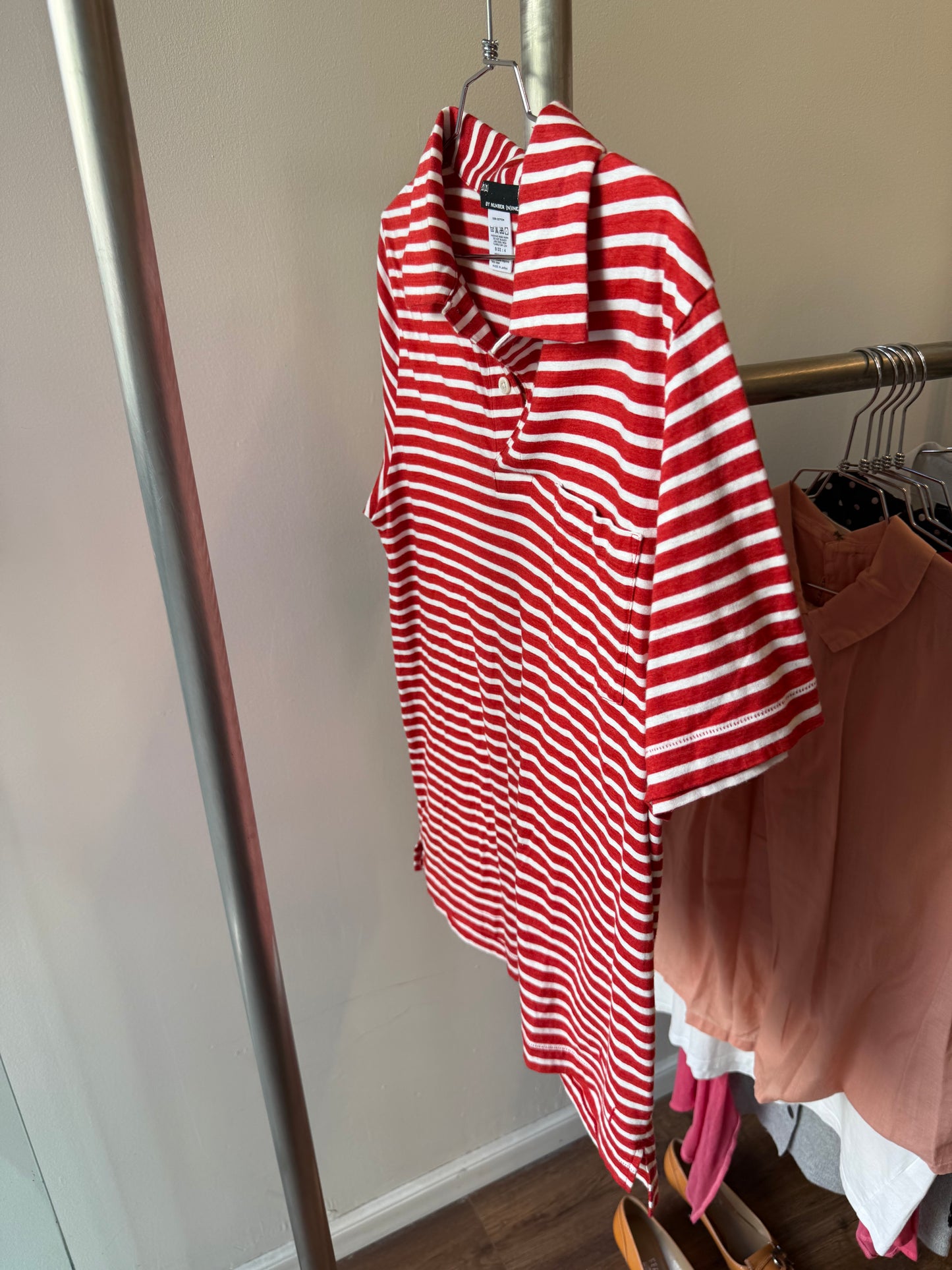 Number (N)ine Striped Polo Shirt