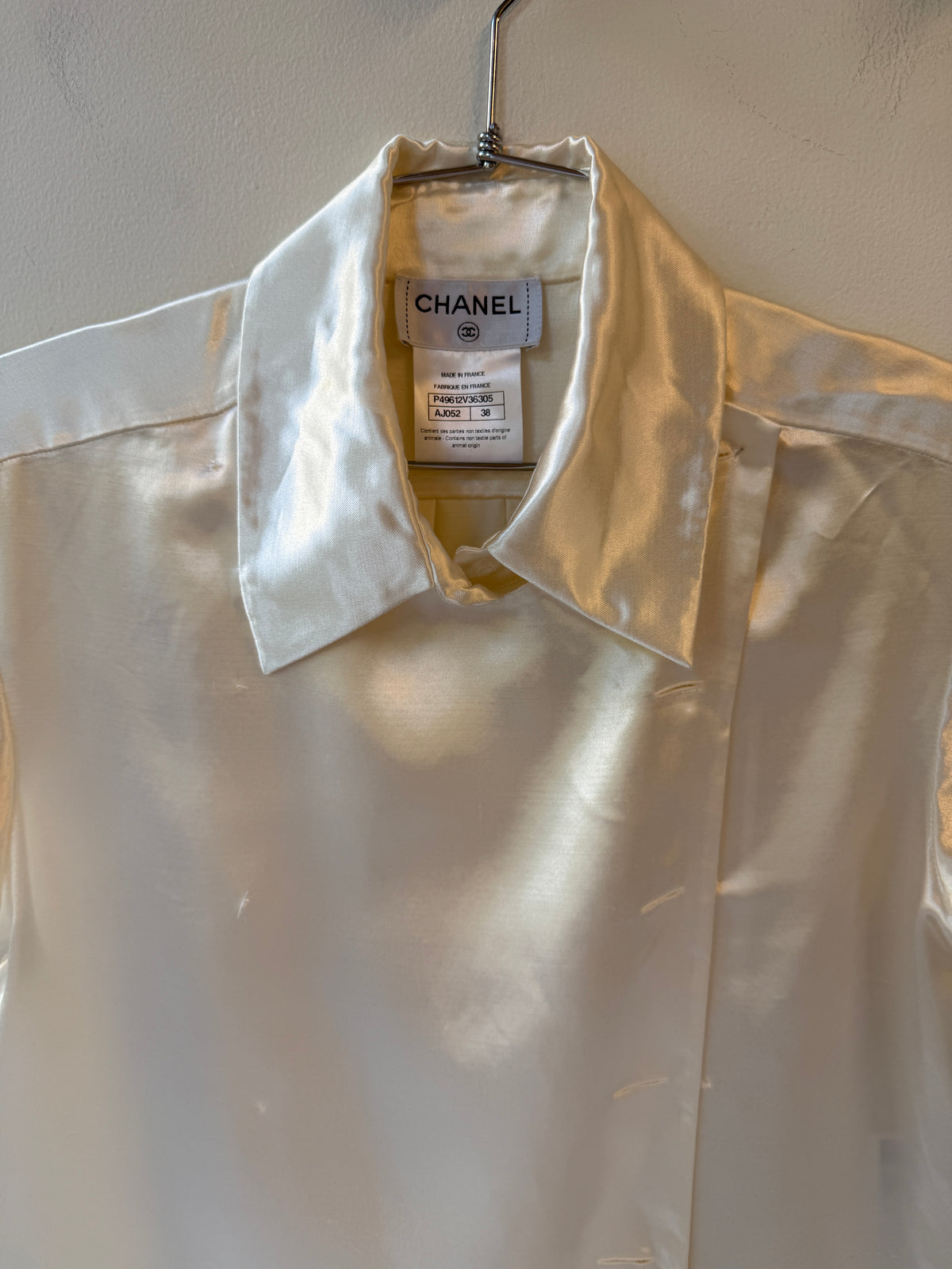 Chanel Asymmetric Double-Sided Wrap Shirt – 2010s