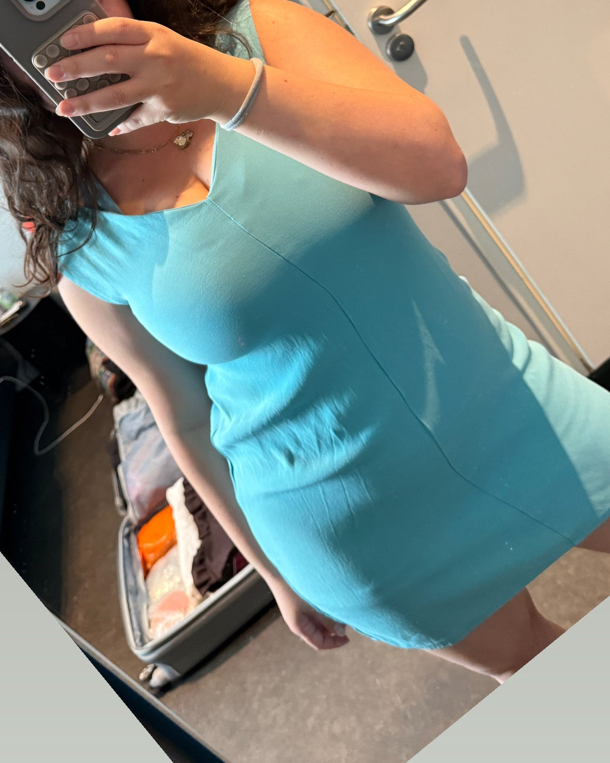 Vintage Turquoise Mini dress