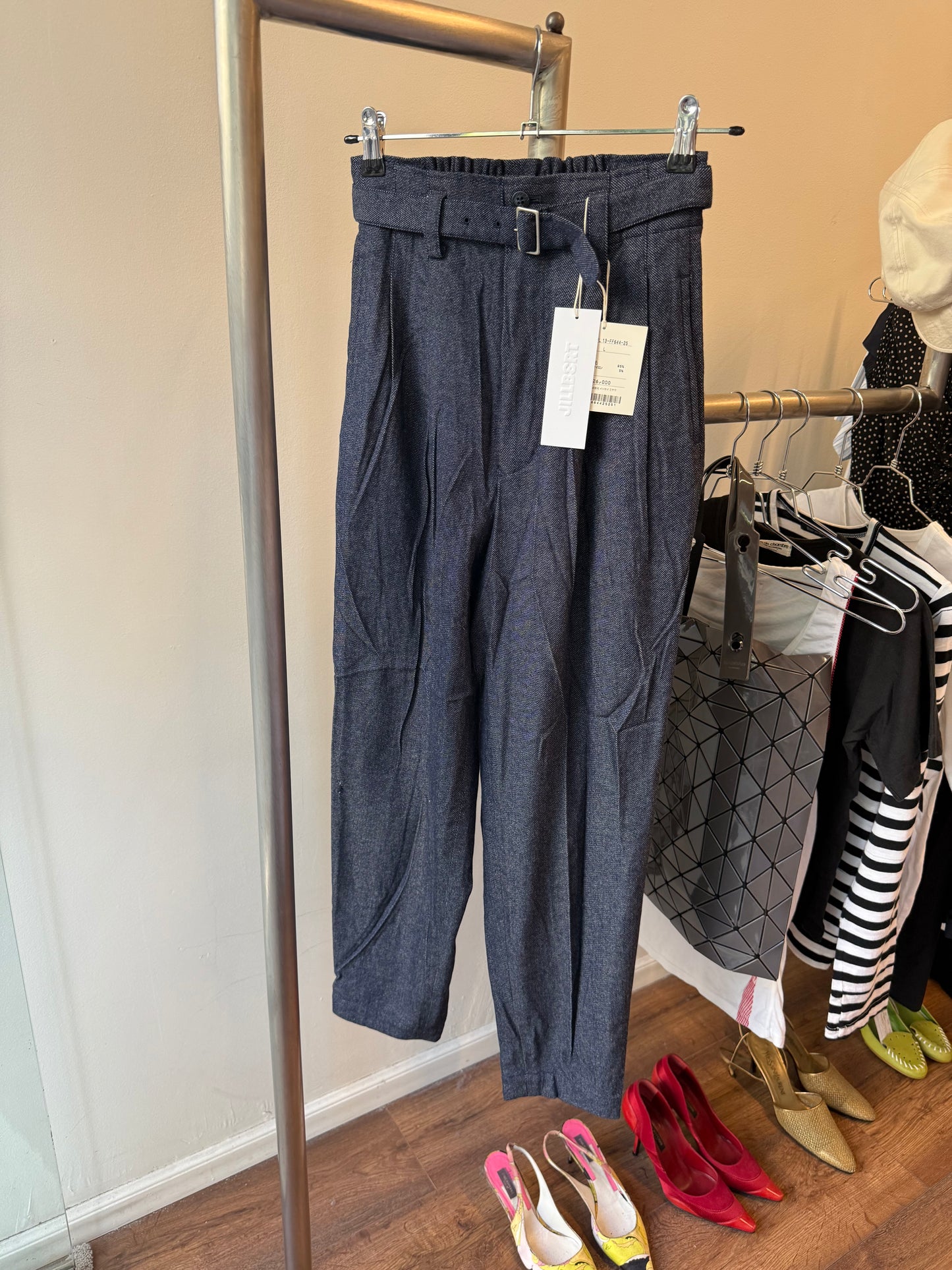 Plantation Wool Belted Pants