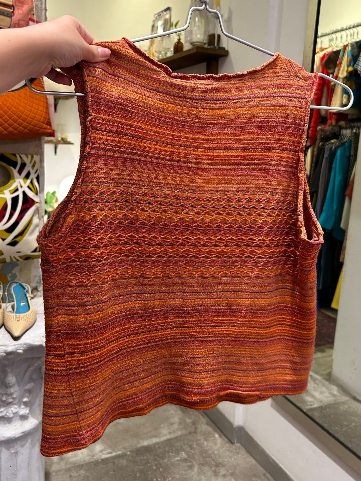 MISSONI orange red knit