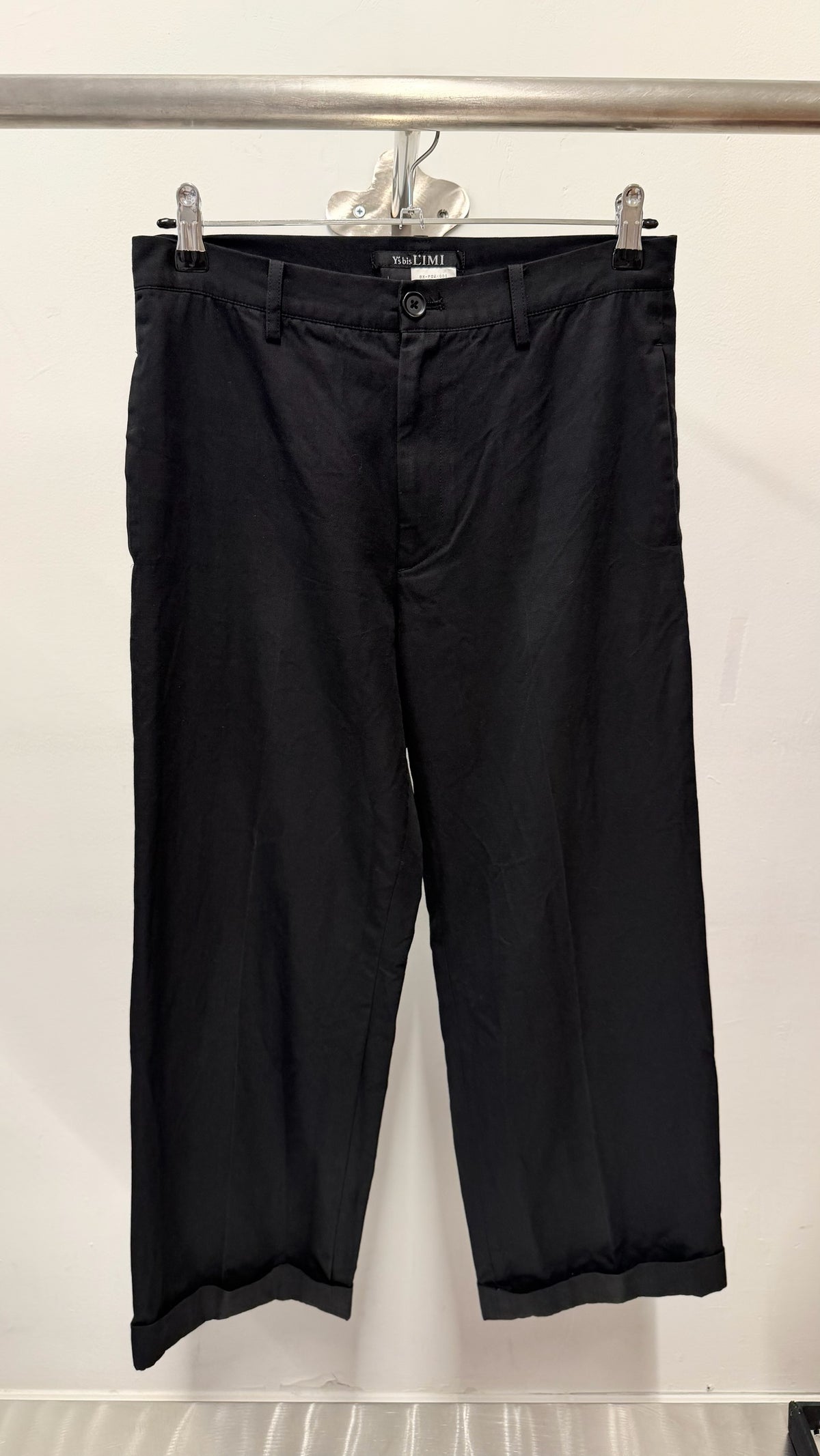 1999–2002 Y’s bis LIMI Cotton & Wool Cropped Trousers