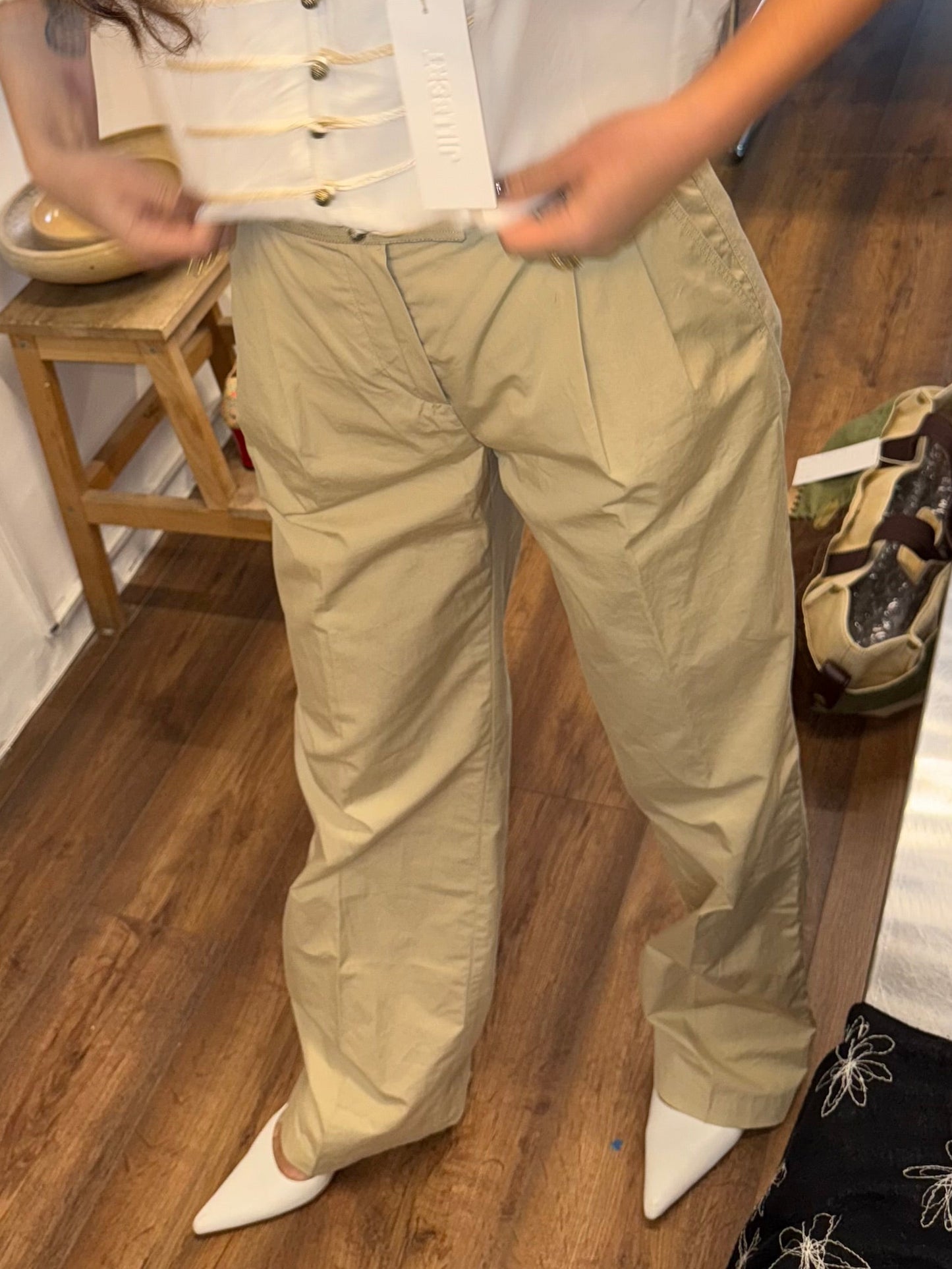 Max Mara lightweight cotton trouser