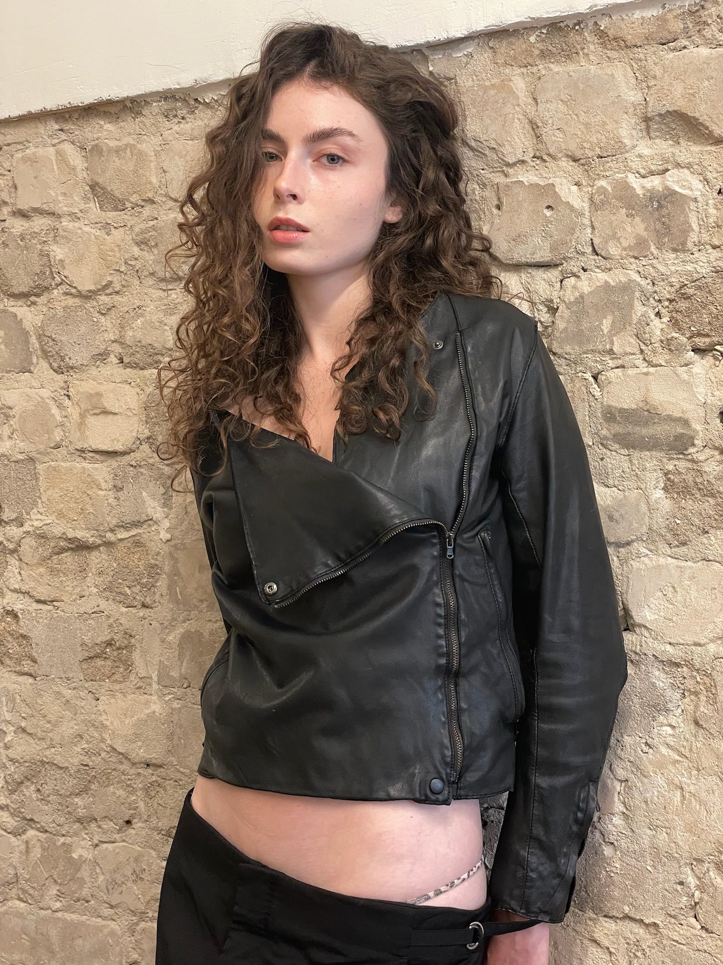 Sisii Washable Leather Rider Jacket