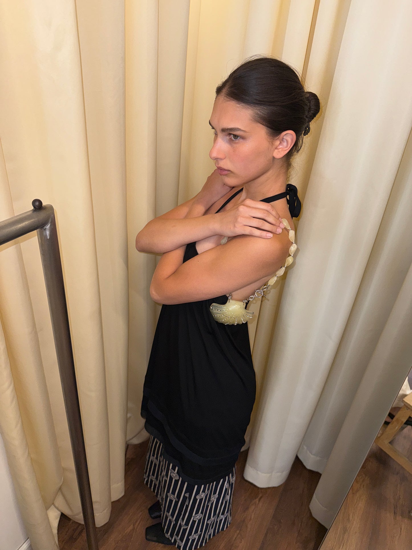 Chanel Drawstring Rayon Dress c. 2002