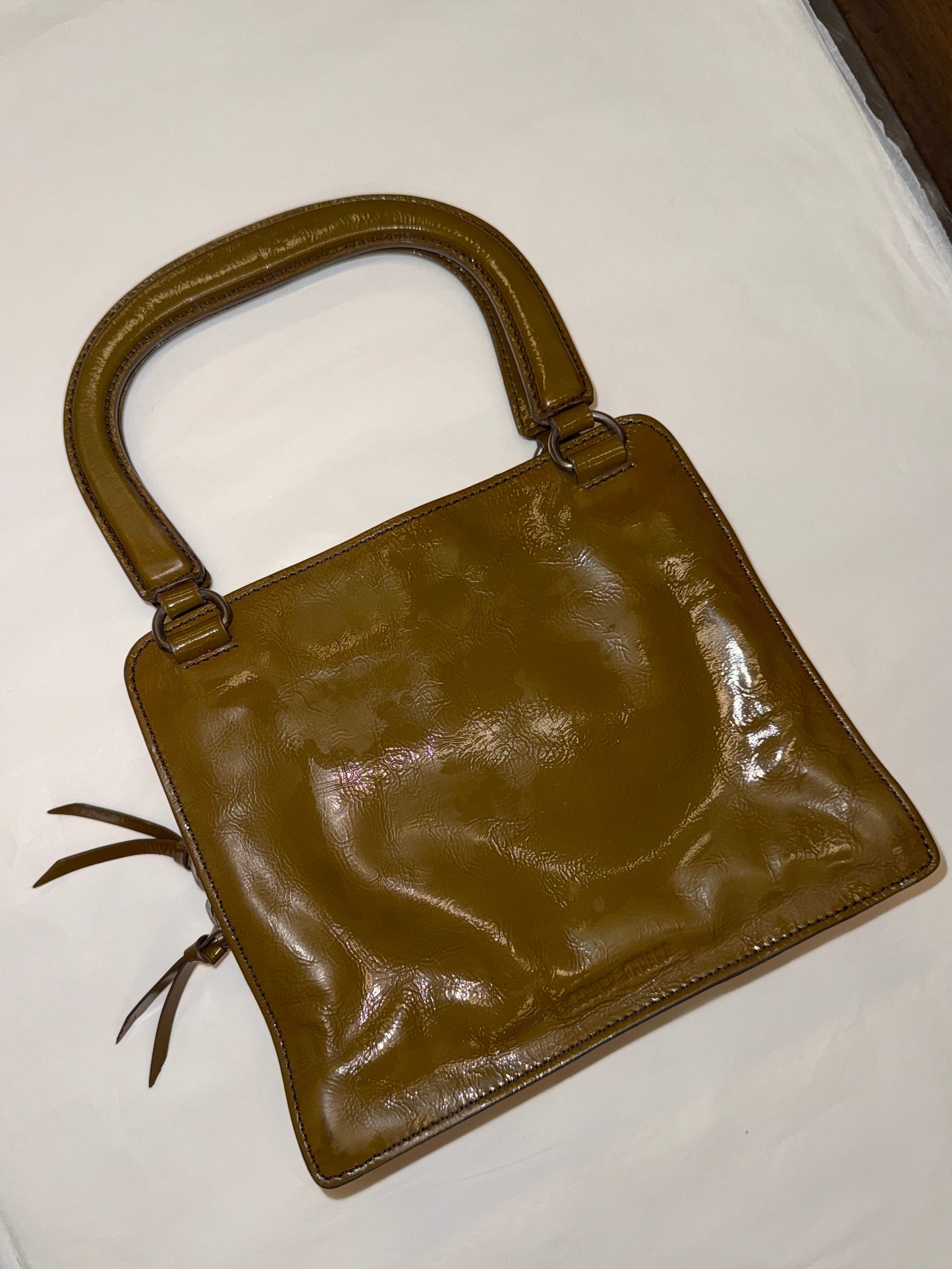 Miu Miu glossy leather mini bag