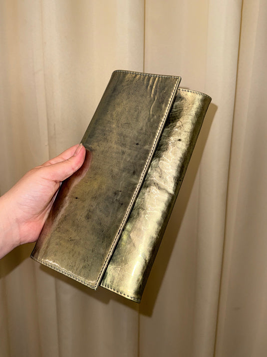 Maison Martin Margiela Line 11 Metallic Leather Wallet c. 2008–2011