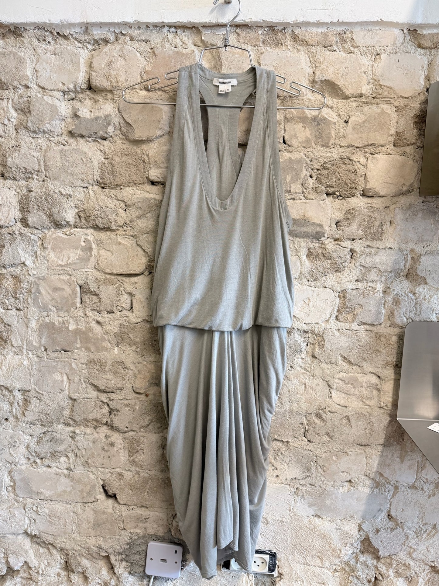 Helmut Lang 2010s Draped Micro Modal Maxi Dress