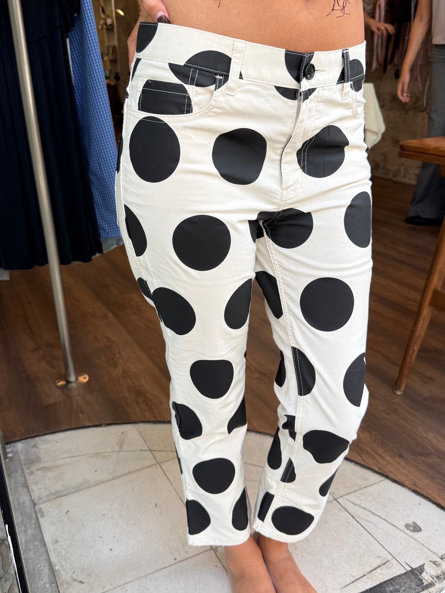 Tao Comme des Garçons SS23 Polka Dot Cropped Pants