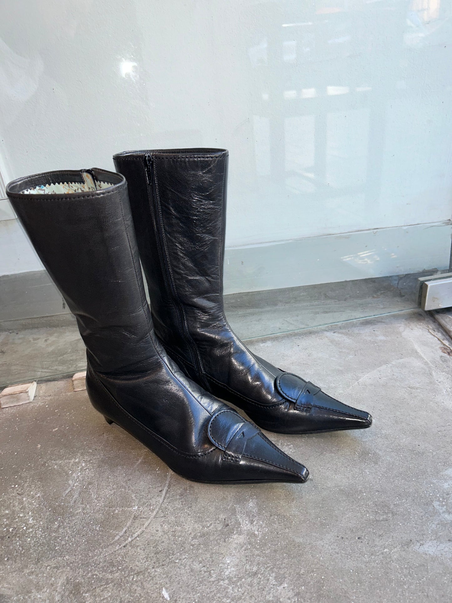 MIU MIU victorian leather boots