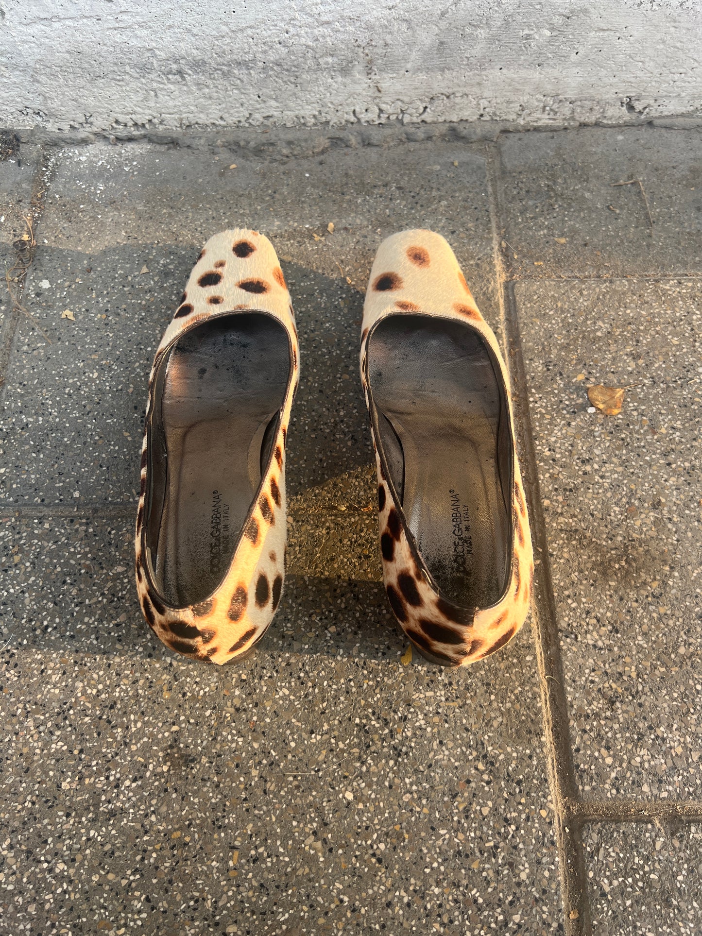Dolce & Gabbana fur heels