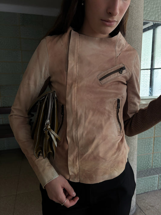 Zara Woman Leather Jacket 2010s