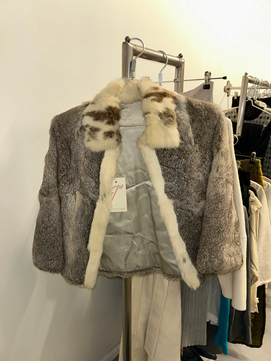 rabbit fur cape