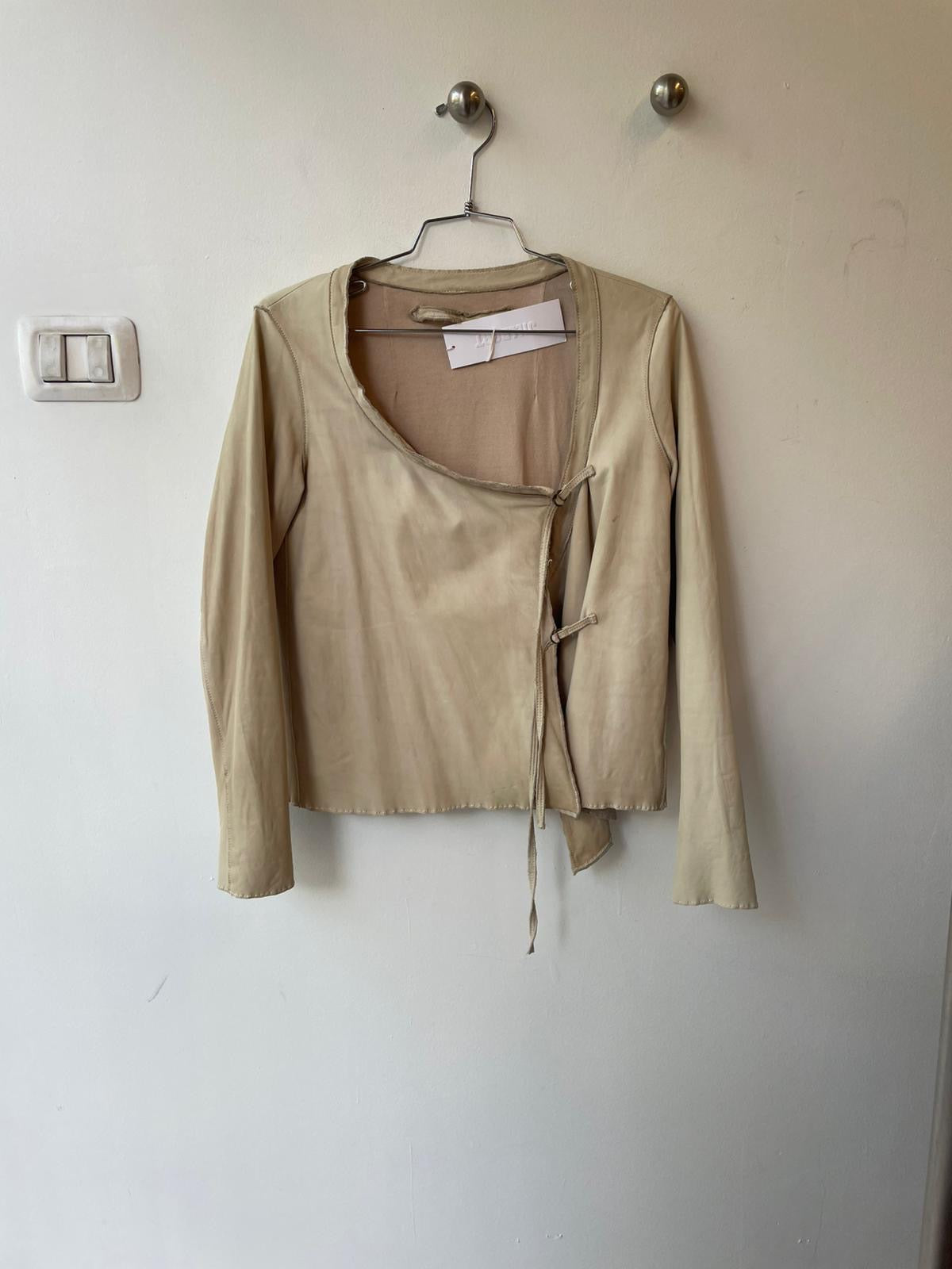 Sisii Washable Leather Wrap Top