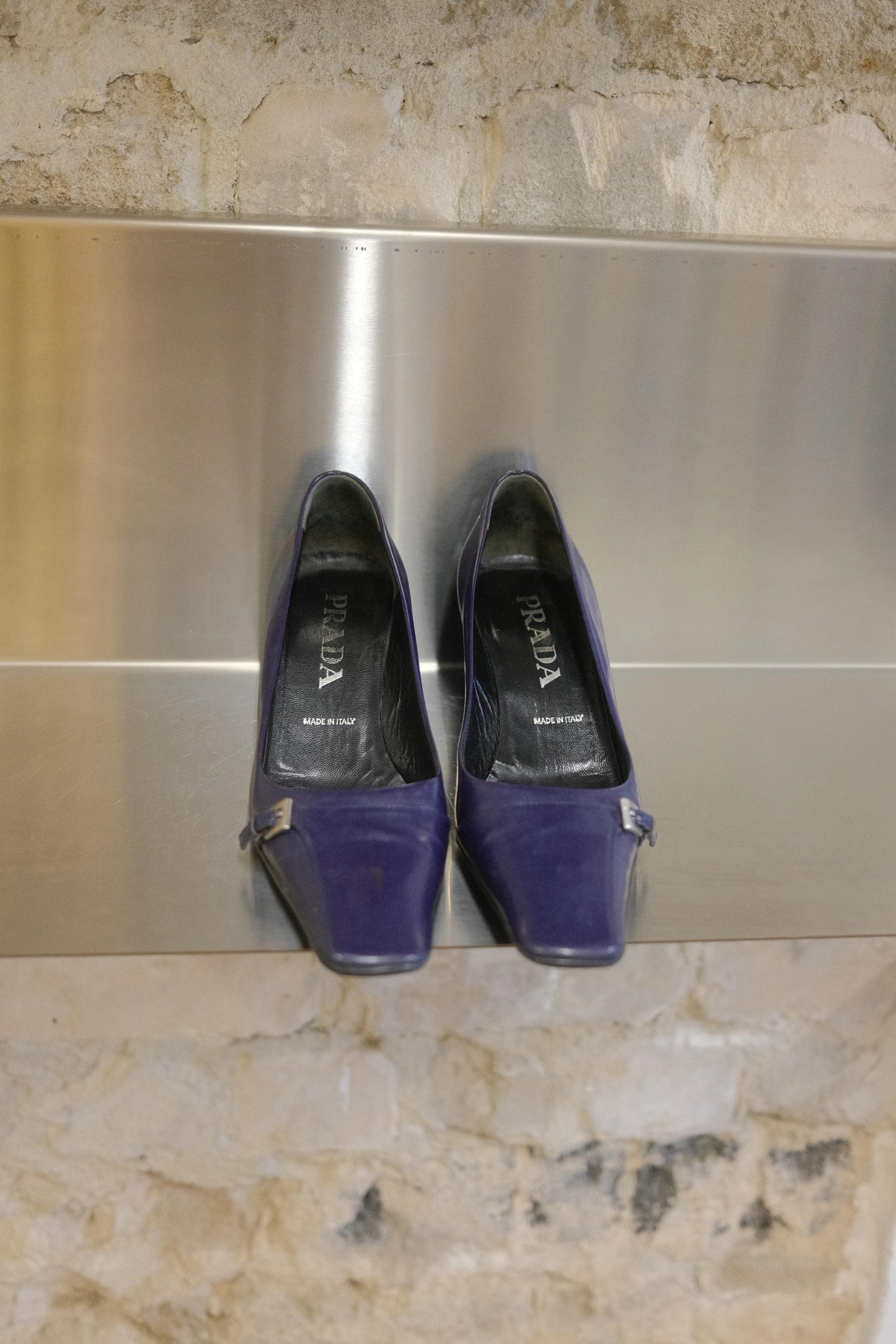 Prada Square Toe Pumps c.1990s