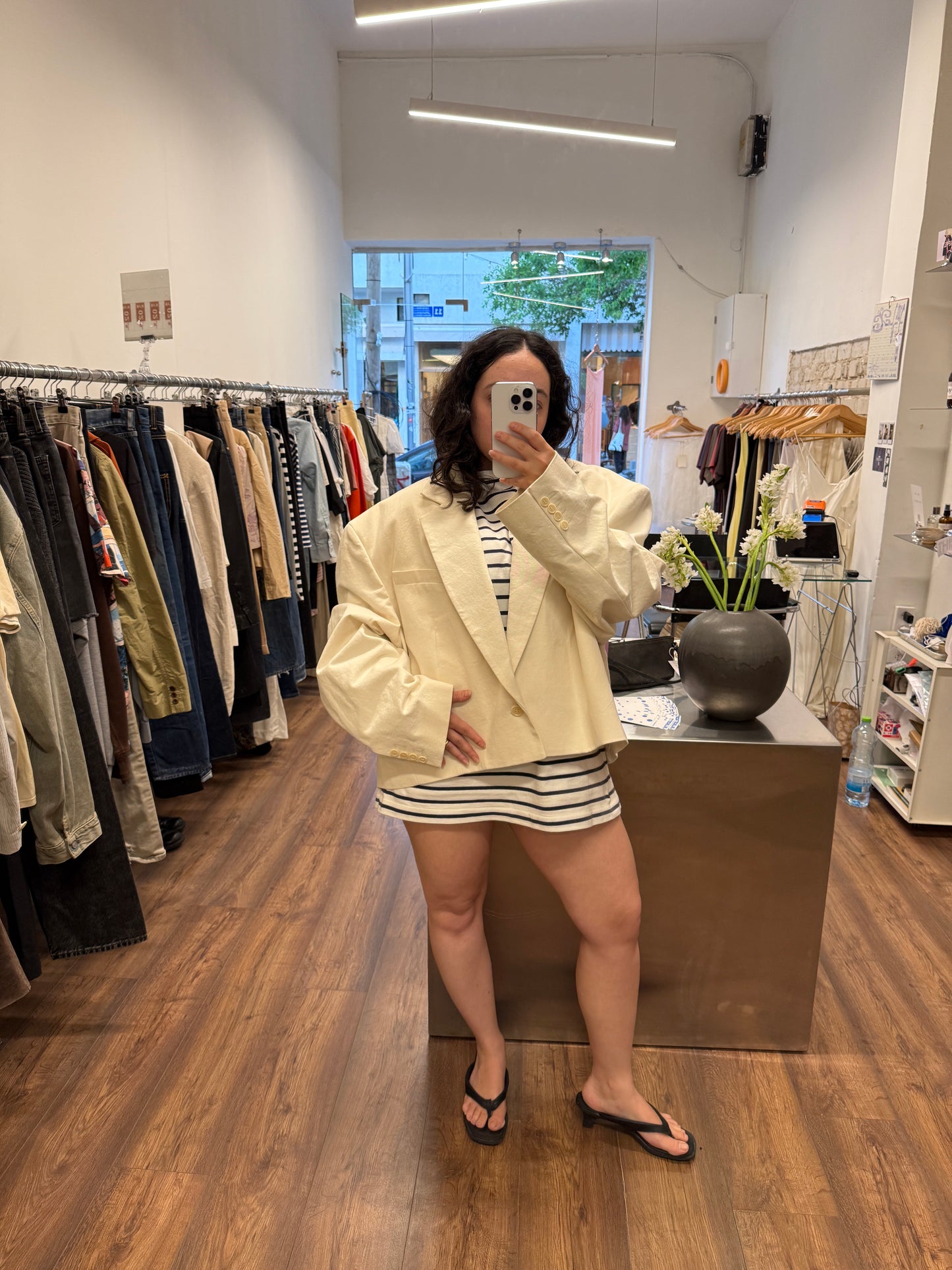 Hed Mayner SS2020 Cropped Blazer