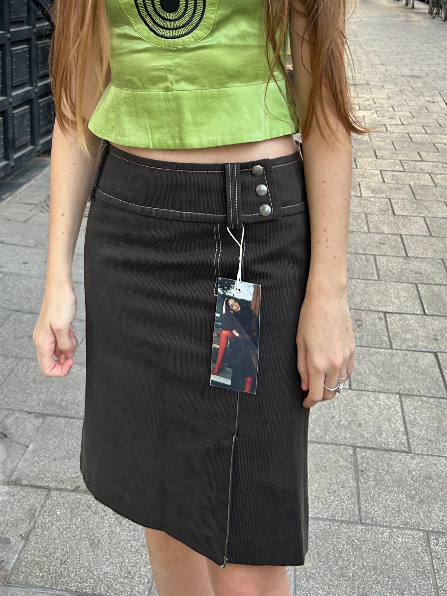 BURBERRY corduroy skirt