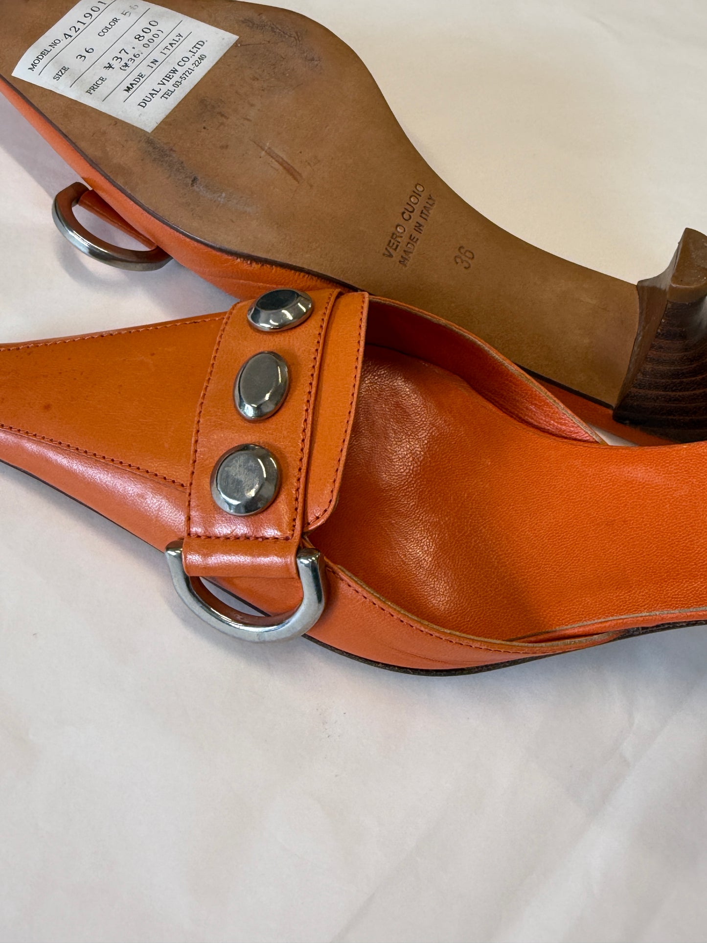 Nebuloni – Flavio Zanasca Studded Mule Heels