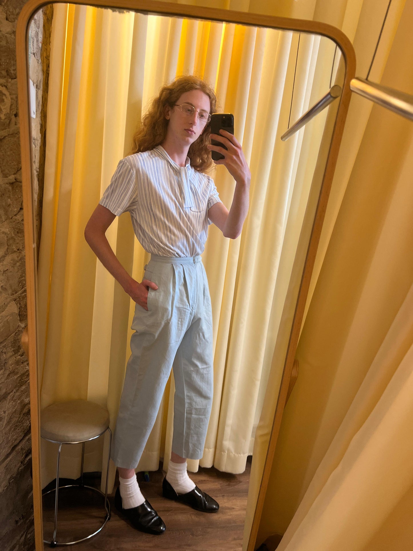 I.S Issey Miyake Buckle Trousers