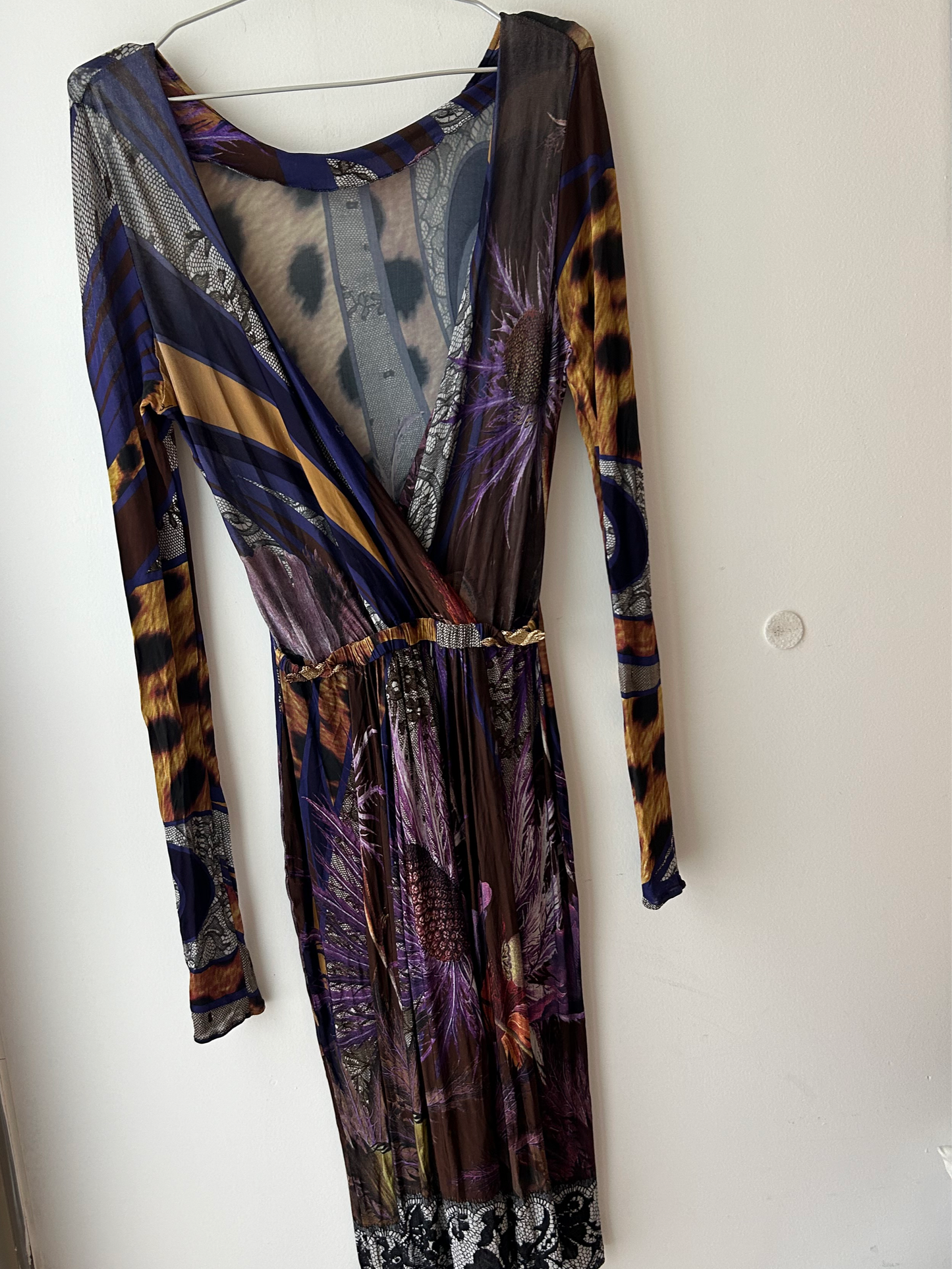 CLASS Roberto Cavalli multicolored printed dress