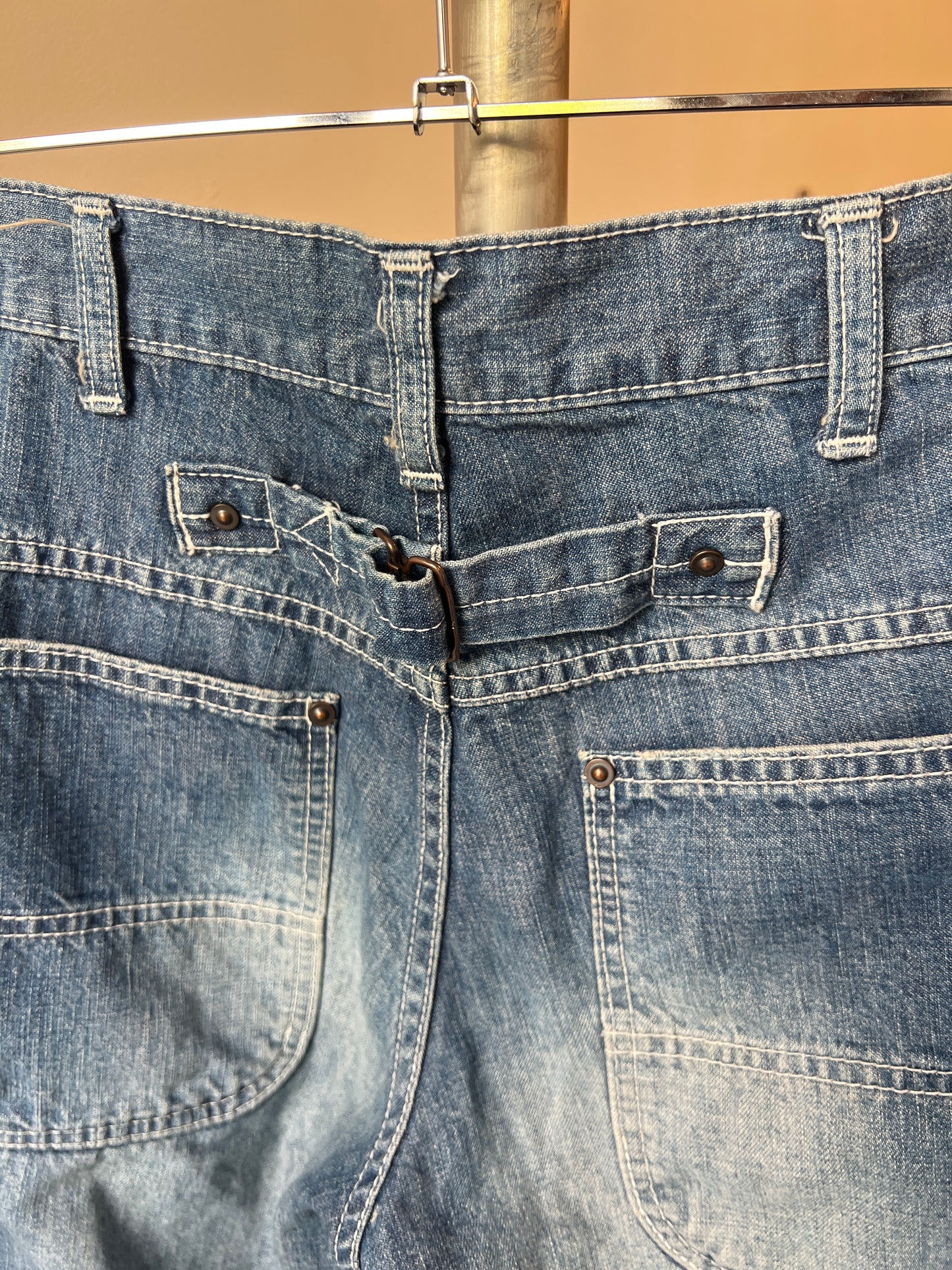 Beamsboy Buckle Back Painter Jeans