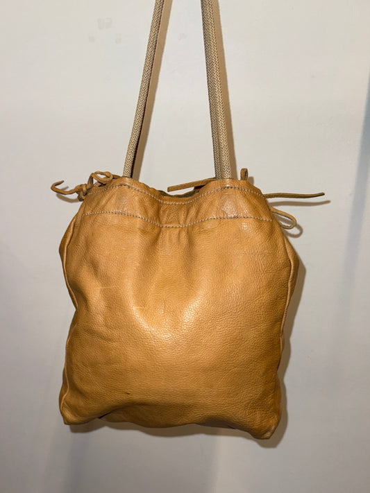 Miu Miu leather drawstring shoulder bag 2000's