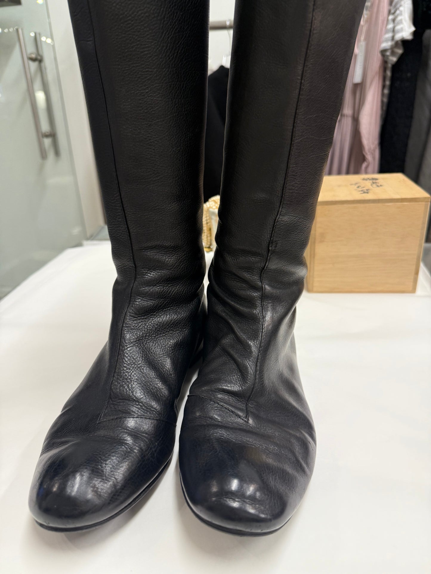 Lanvin archival riding boots 38