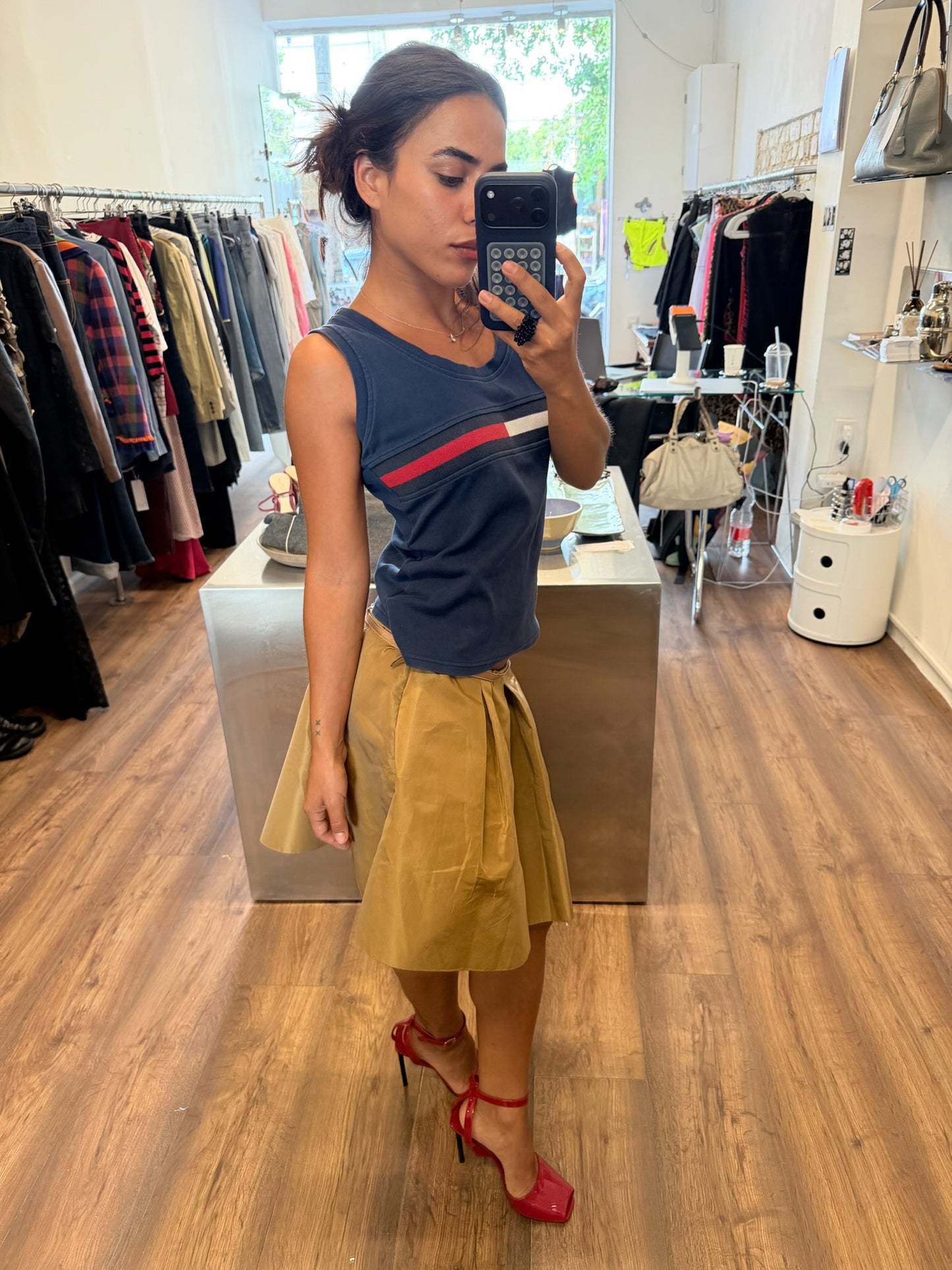 Miu Miu 2006 Pleated Mini Skirt