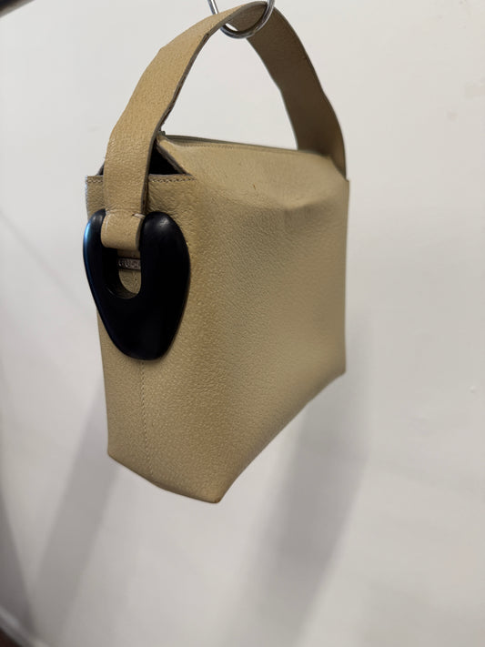 Gucci Leather Ring Handle Pouch Bag