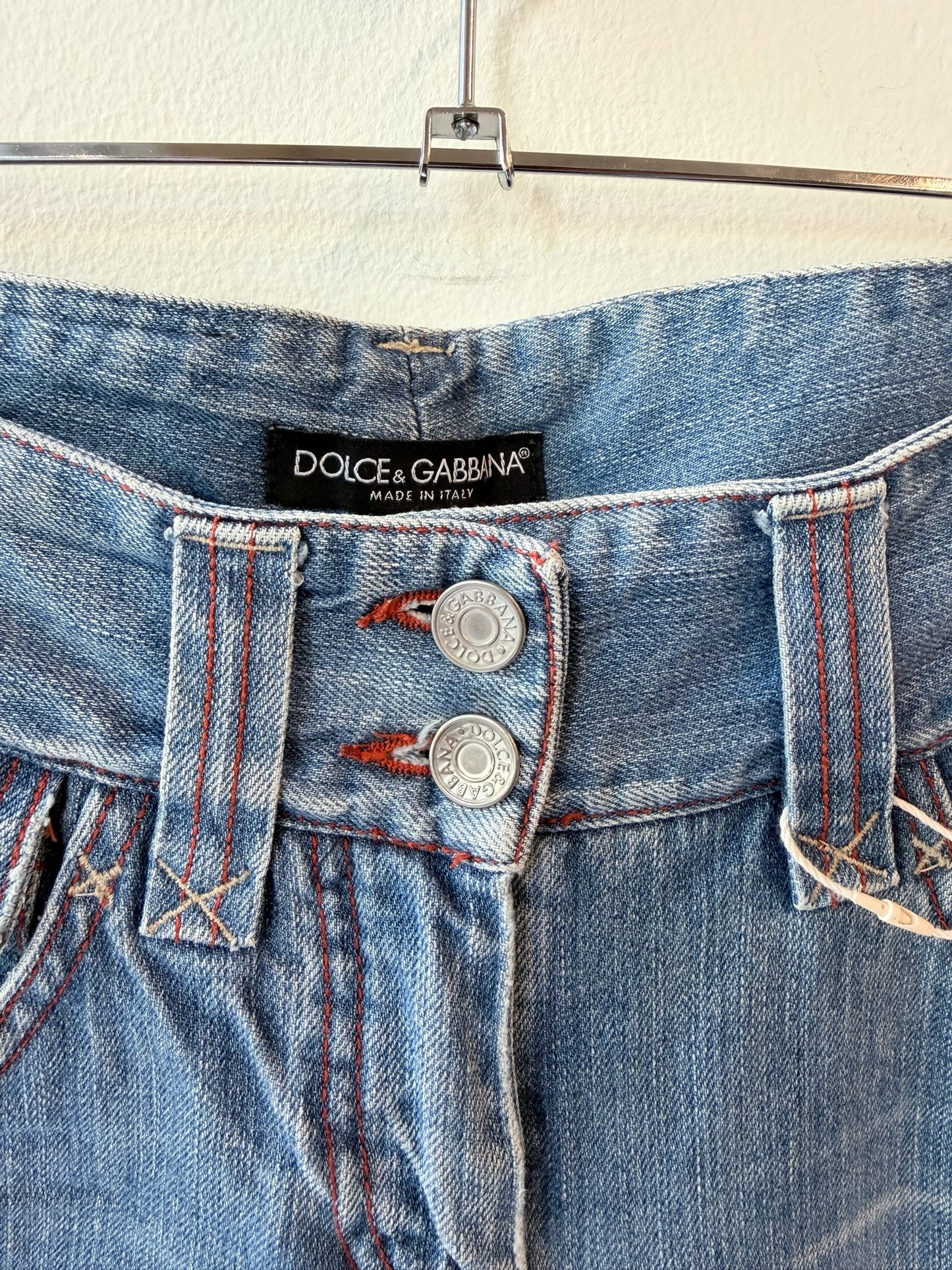 Early 2000s Dolce & Gabbana DG Low-Rise Flared Jeans