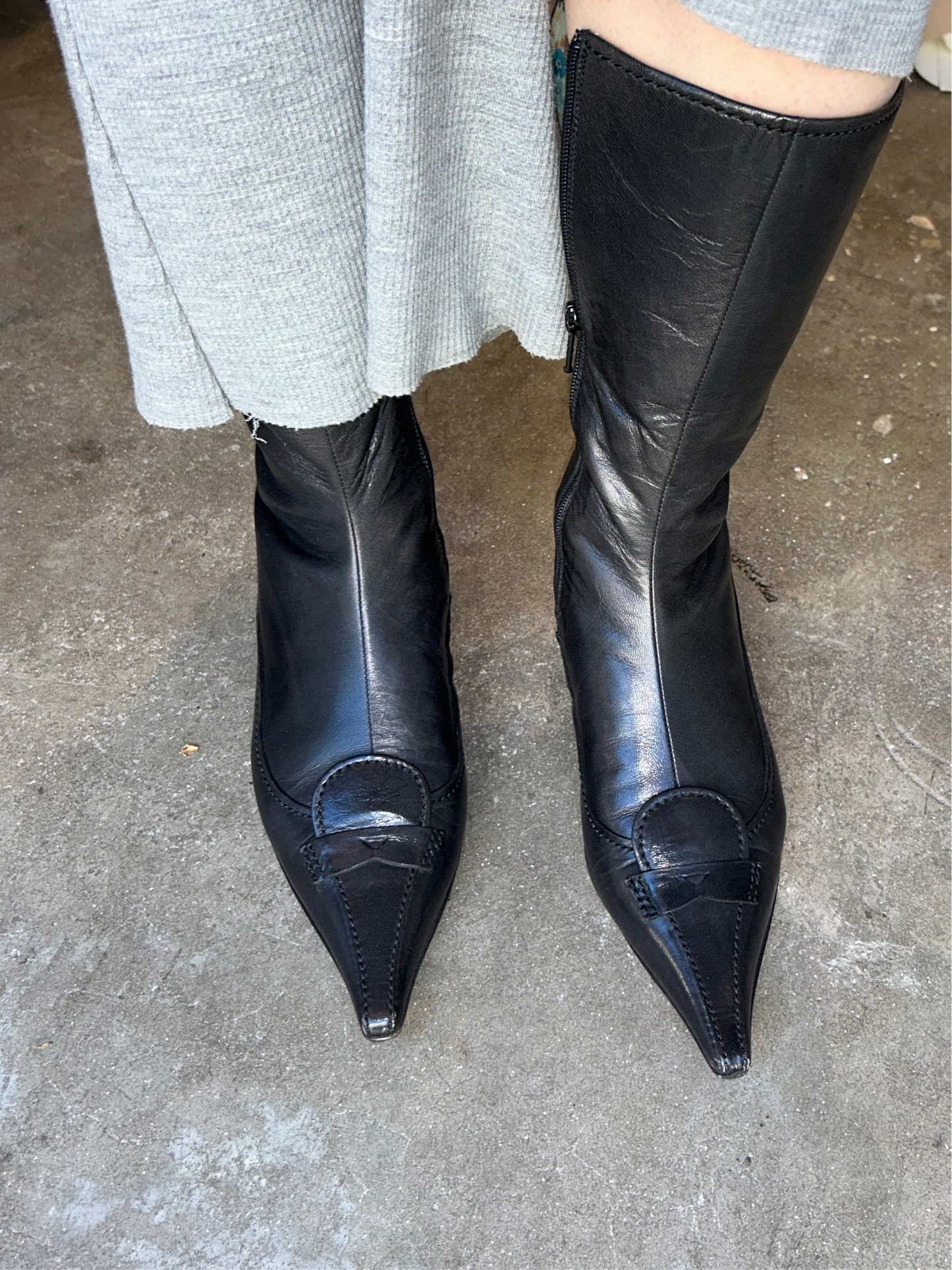 MIU MIU victorian leather boots