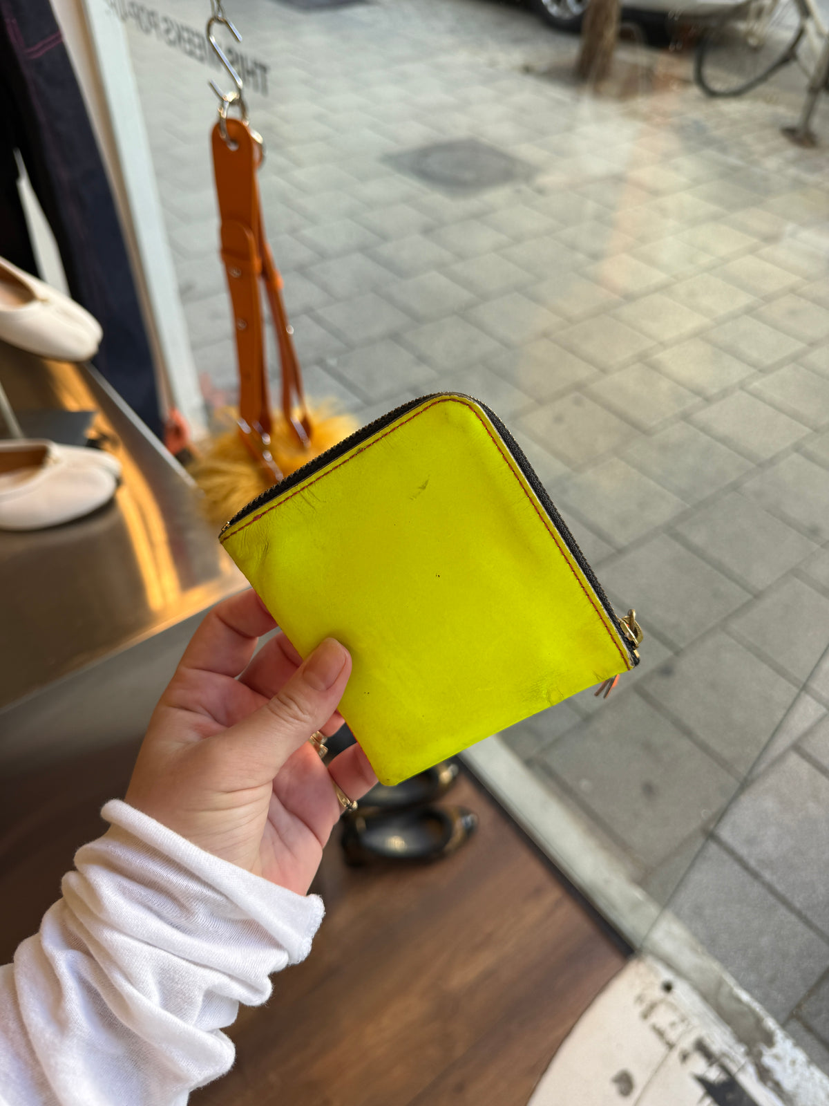Comme des Garcons Super Fluo Zip Wallet