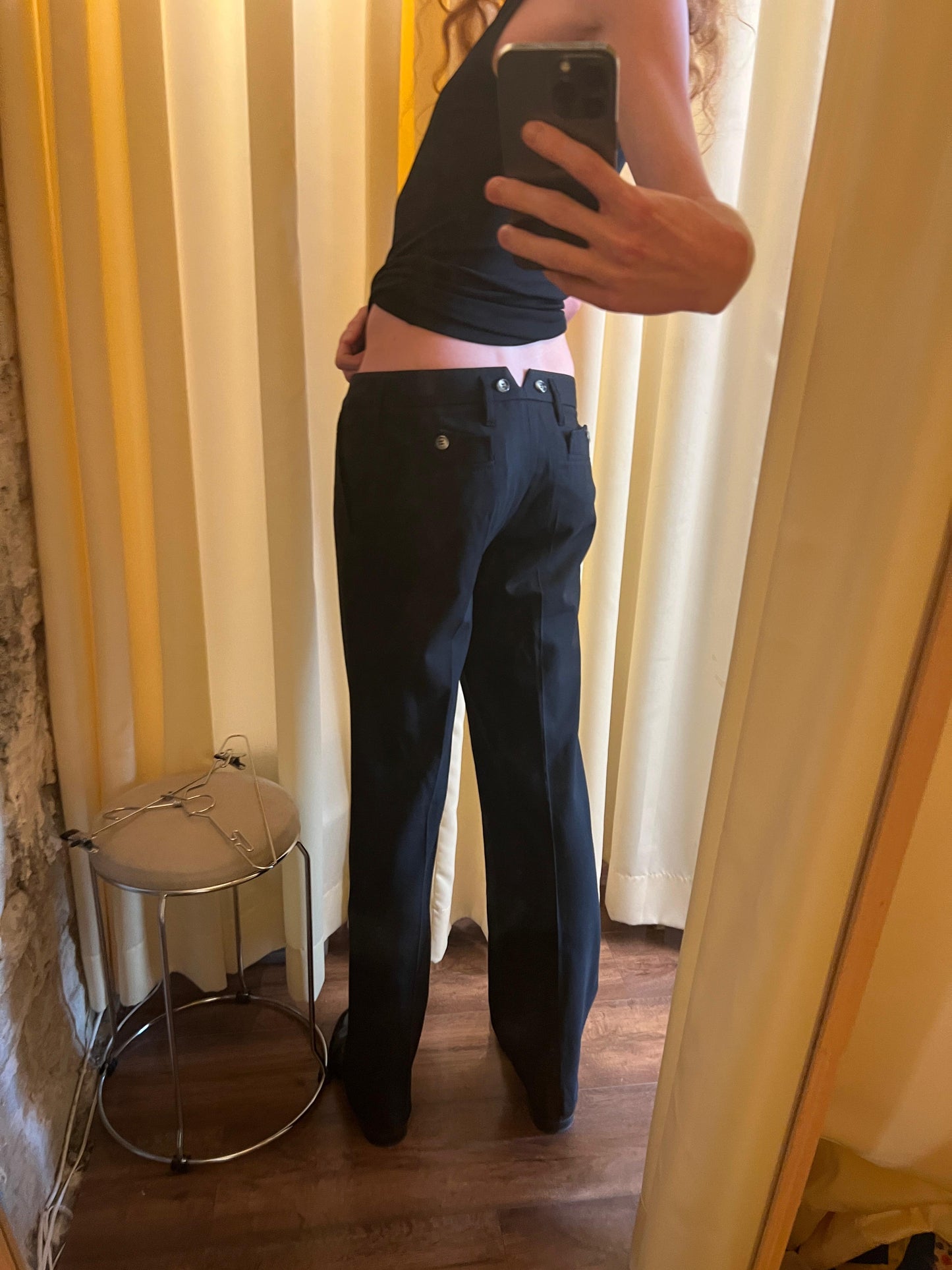 Dolce & Gabbana Low Waist Button Trousers