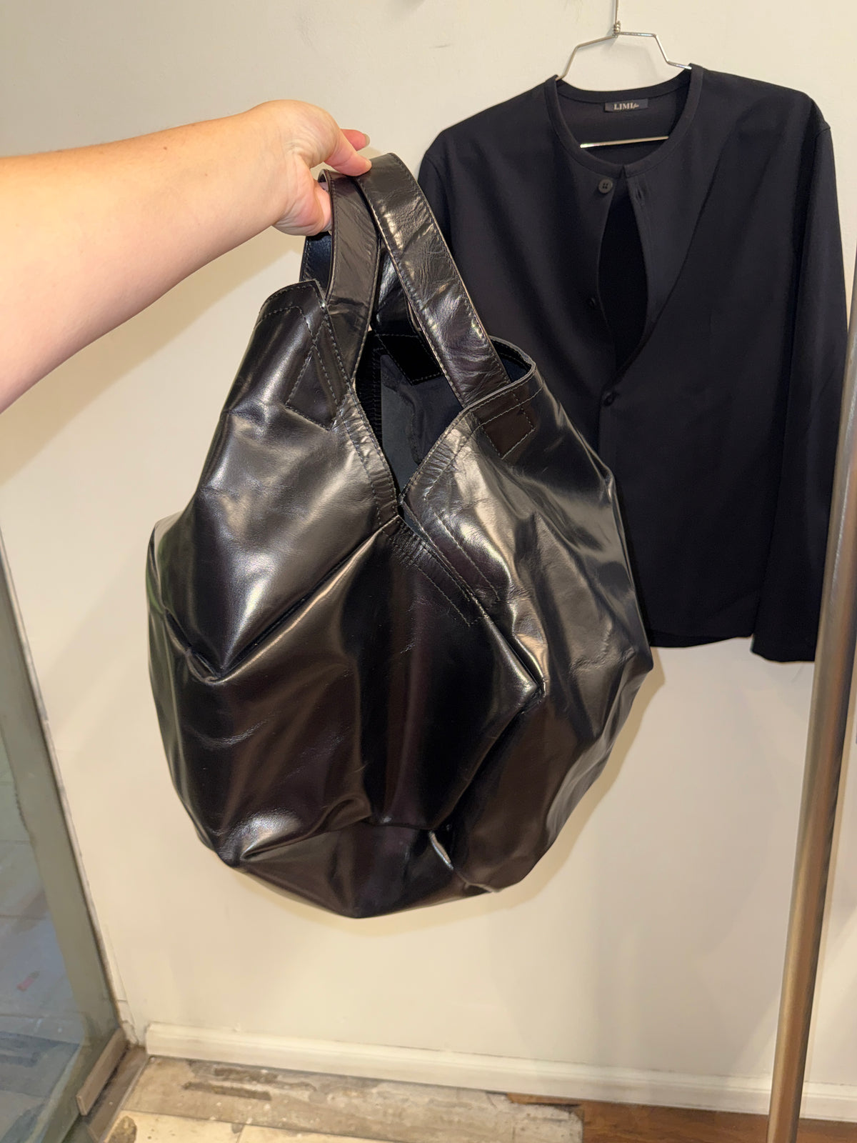 Comme des Garçons Leather Soccer Ball Handbag