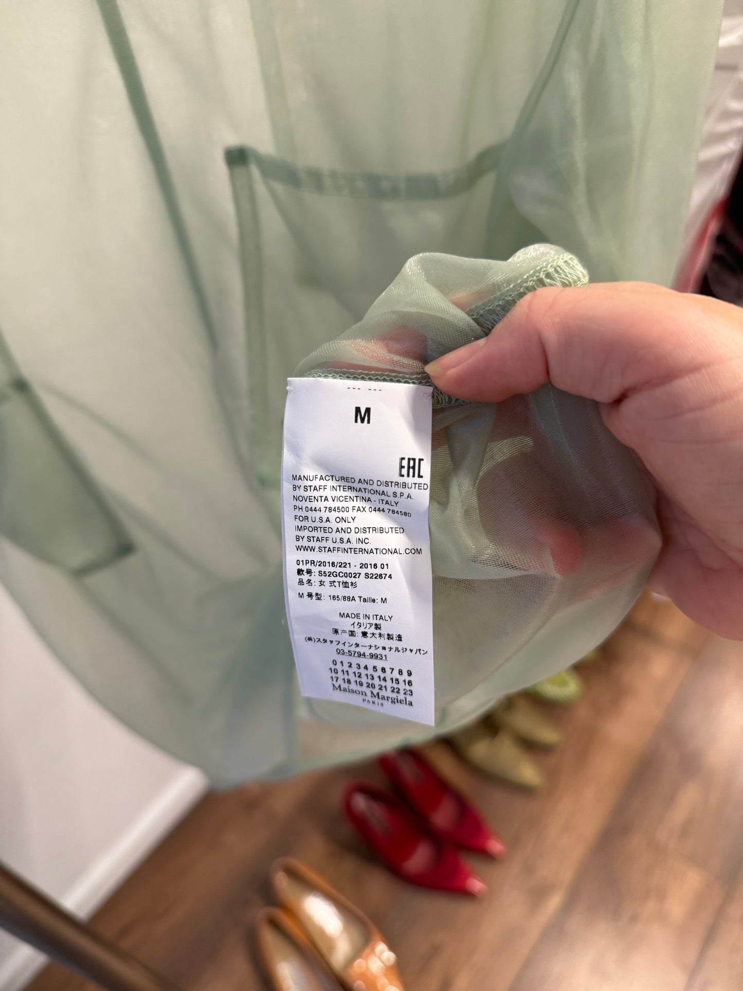 Mm6 SS2016 Sheer Shirt