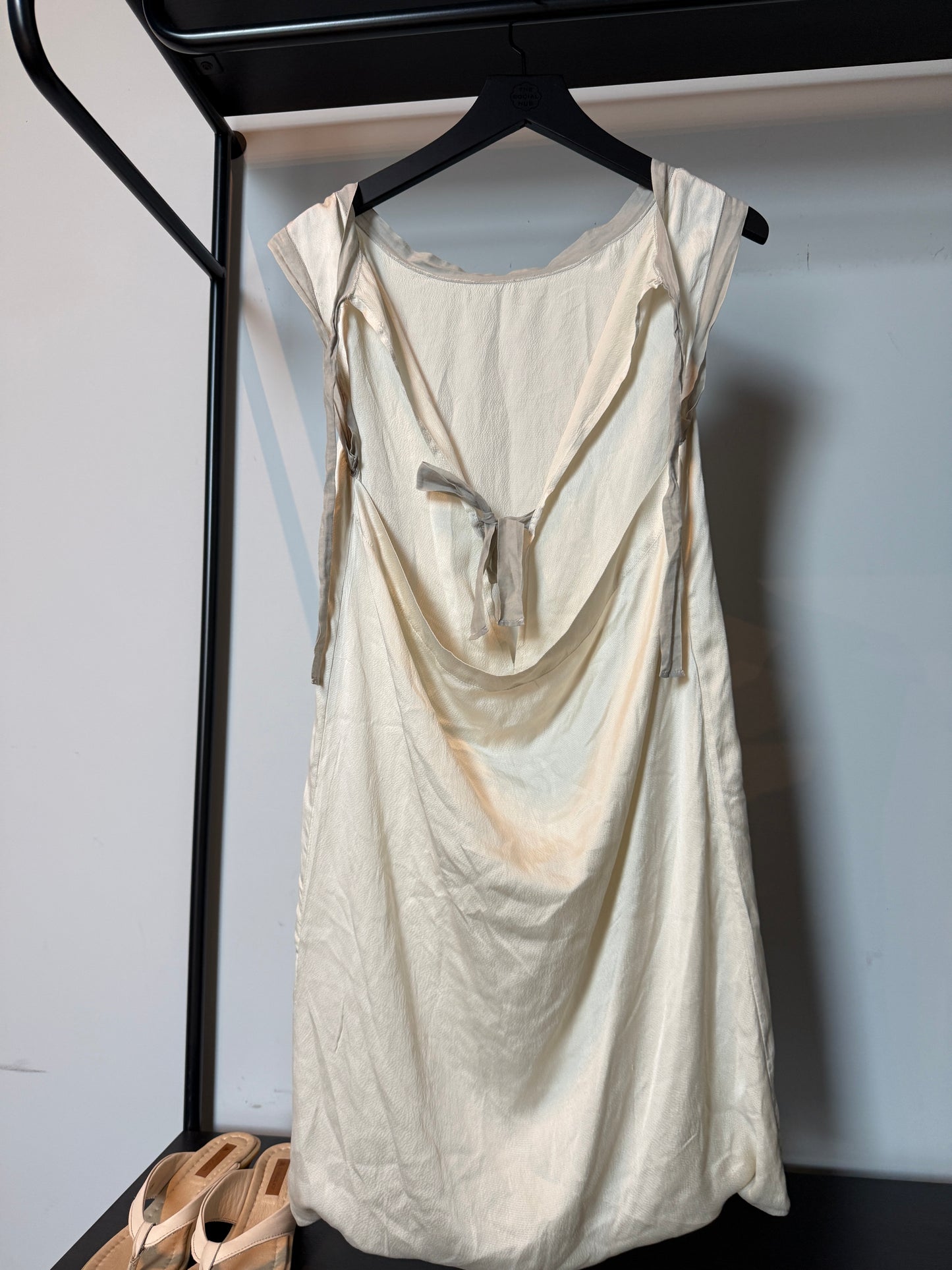 Vintage Silk Open Back Dress