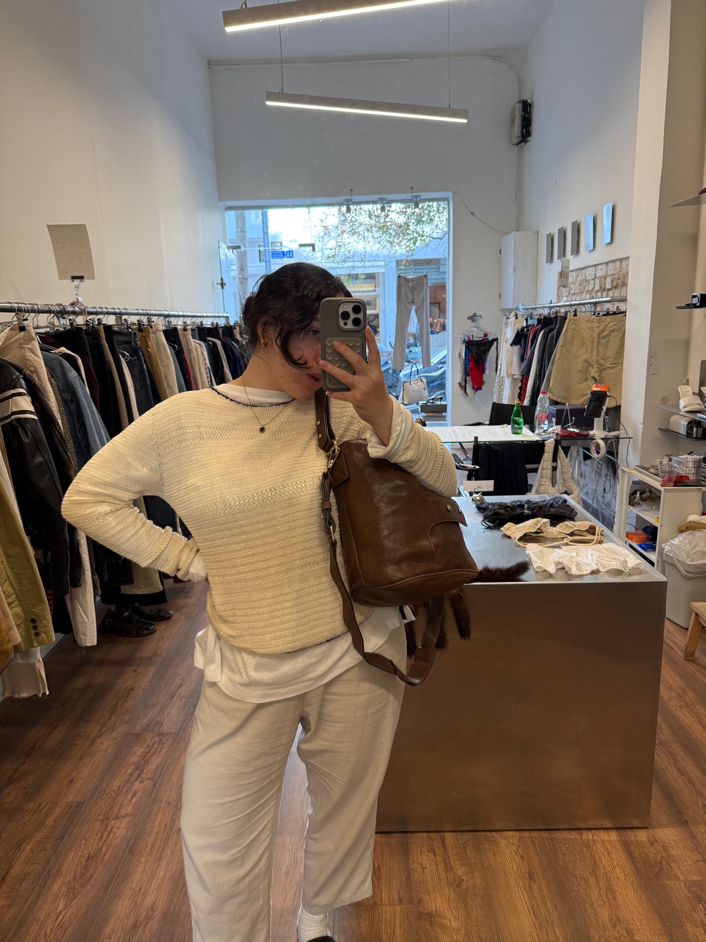 Tila March Leather Bucket Bag