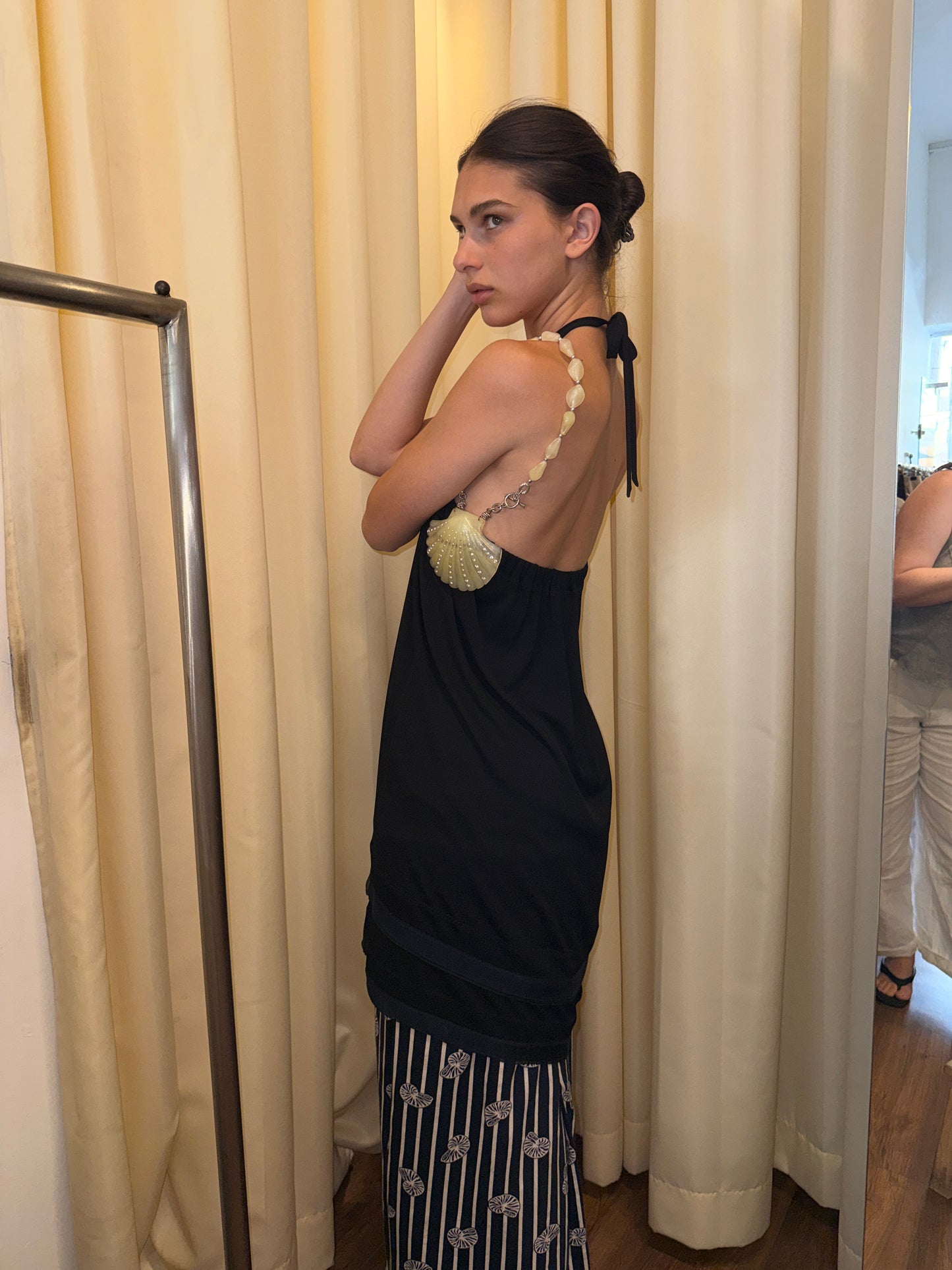 Chanel Drawstring Rayon Dress c. 2002