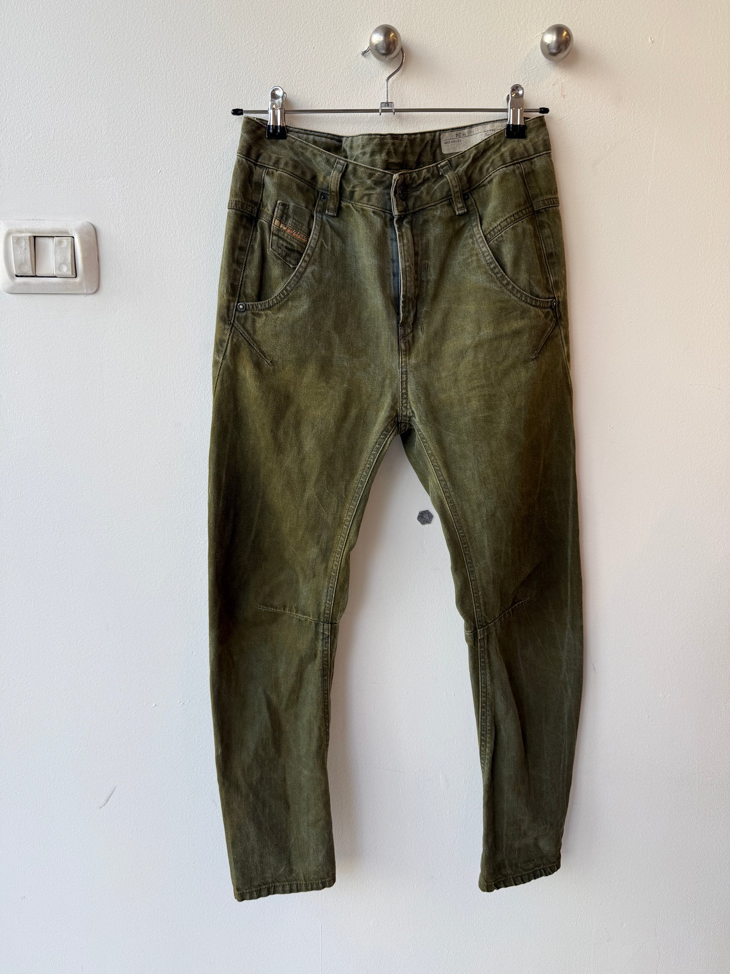 Diesel Fayza – Khaki Wash Trousers