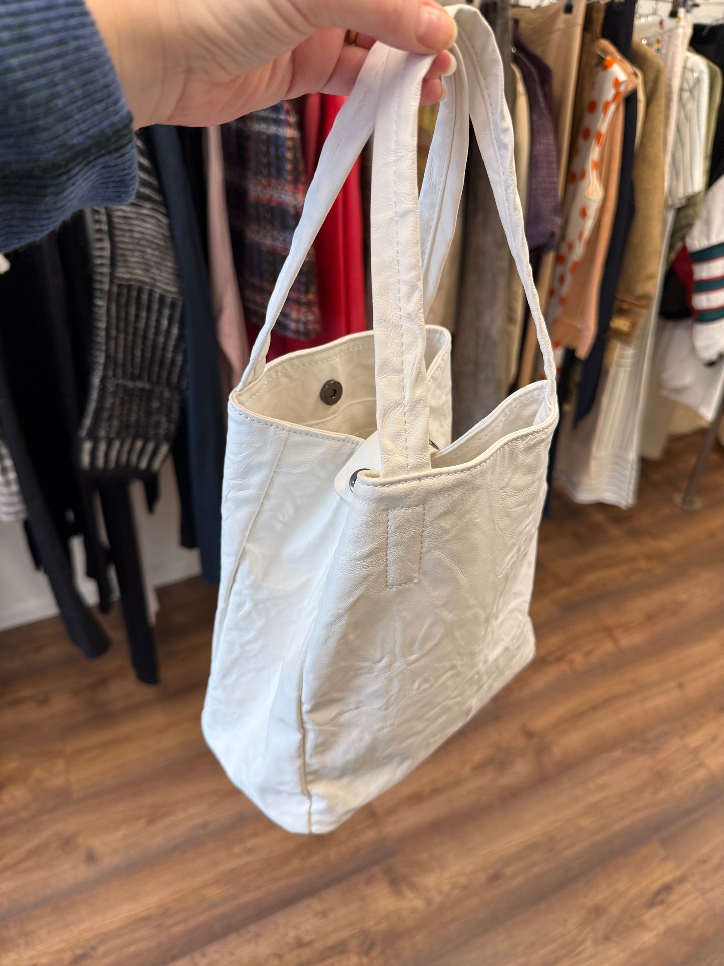 Zucca Faux Leather Mini Tote