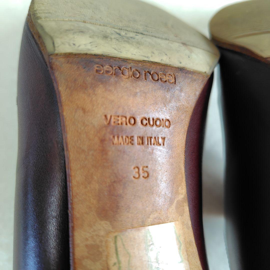 SERGIO ROSSI leather mules